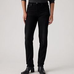 722 High-Rise Slim Women's Jeans — Worn Midnight - Black 2