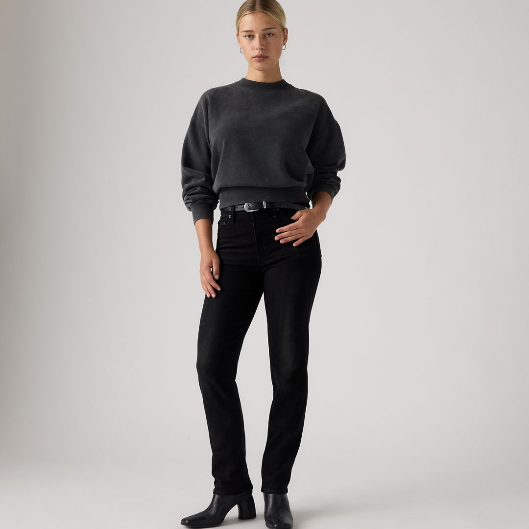Levi's Women's 722 High-Rise Slim Stretch Denim Jeans - Worn Midnight