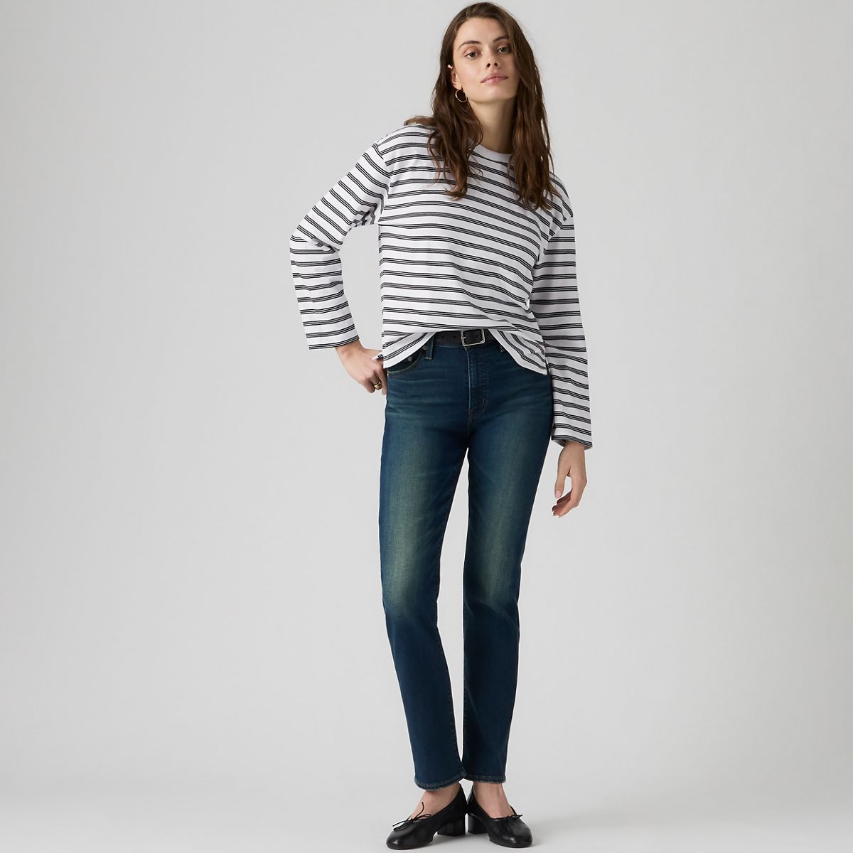 722 High-Rise Slim Women's Jeans — Total Grail Str - Green