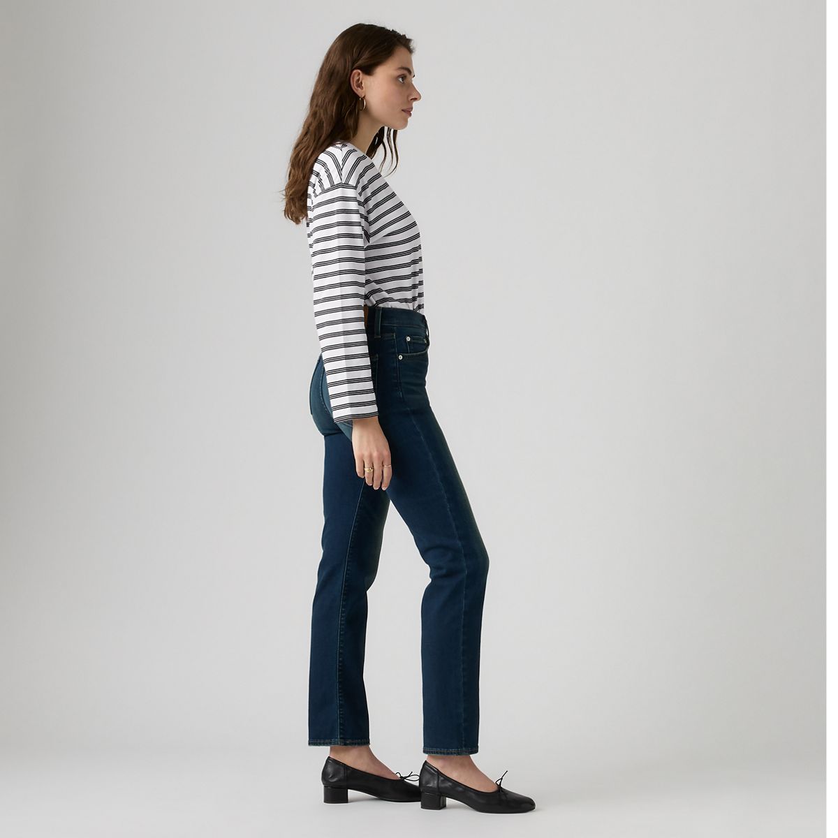 722 High-Rise Slim Women's Jeans — Total Grail Str - Green
