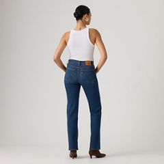 723 High-Rise Straight Women's Jeans — True Blue Dark - Dark Wash 3