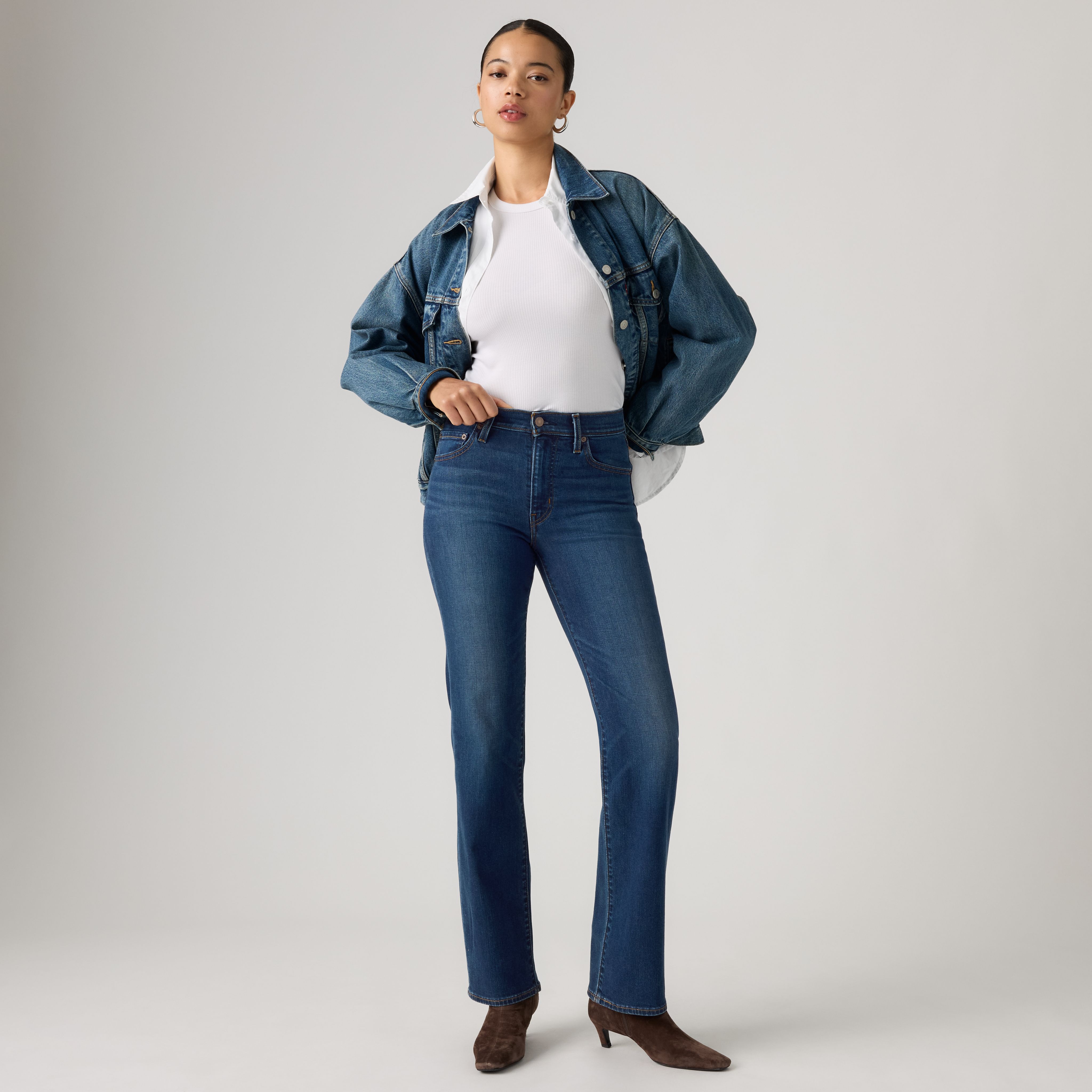 723 High Rise Straight Jeans 1