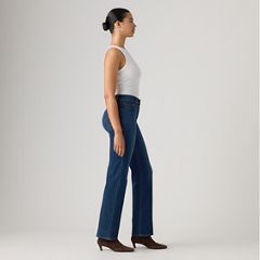 723 High-Rise Straight Women's Jeans — True Blue Dark - Dark Wash 4