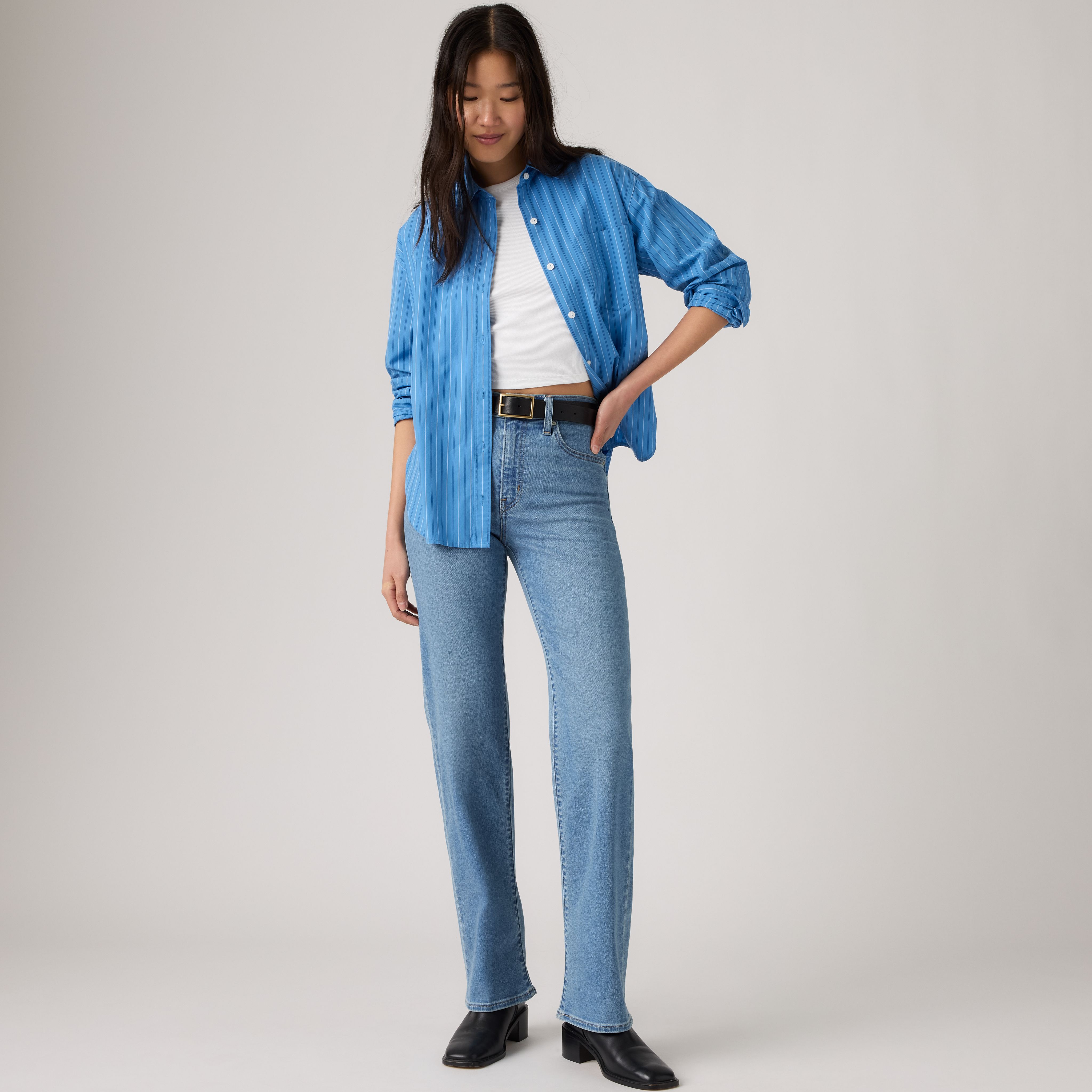 Jeans rectos de tiro alto 723 1