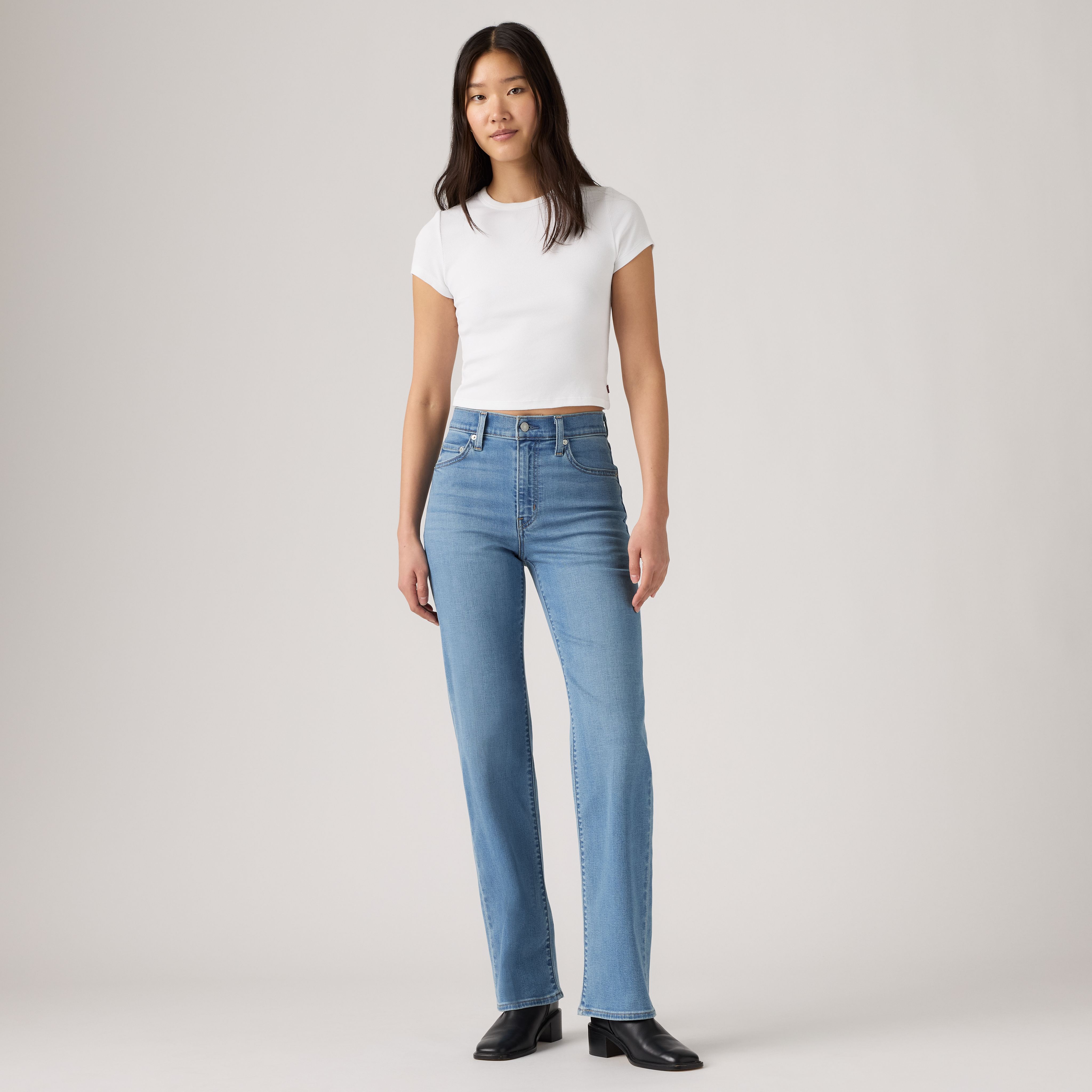 Jeans rectos de tiro alto 723 15