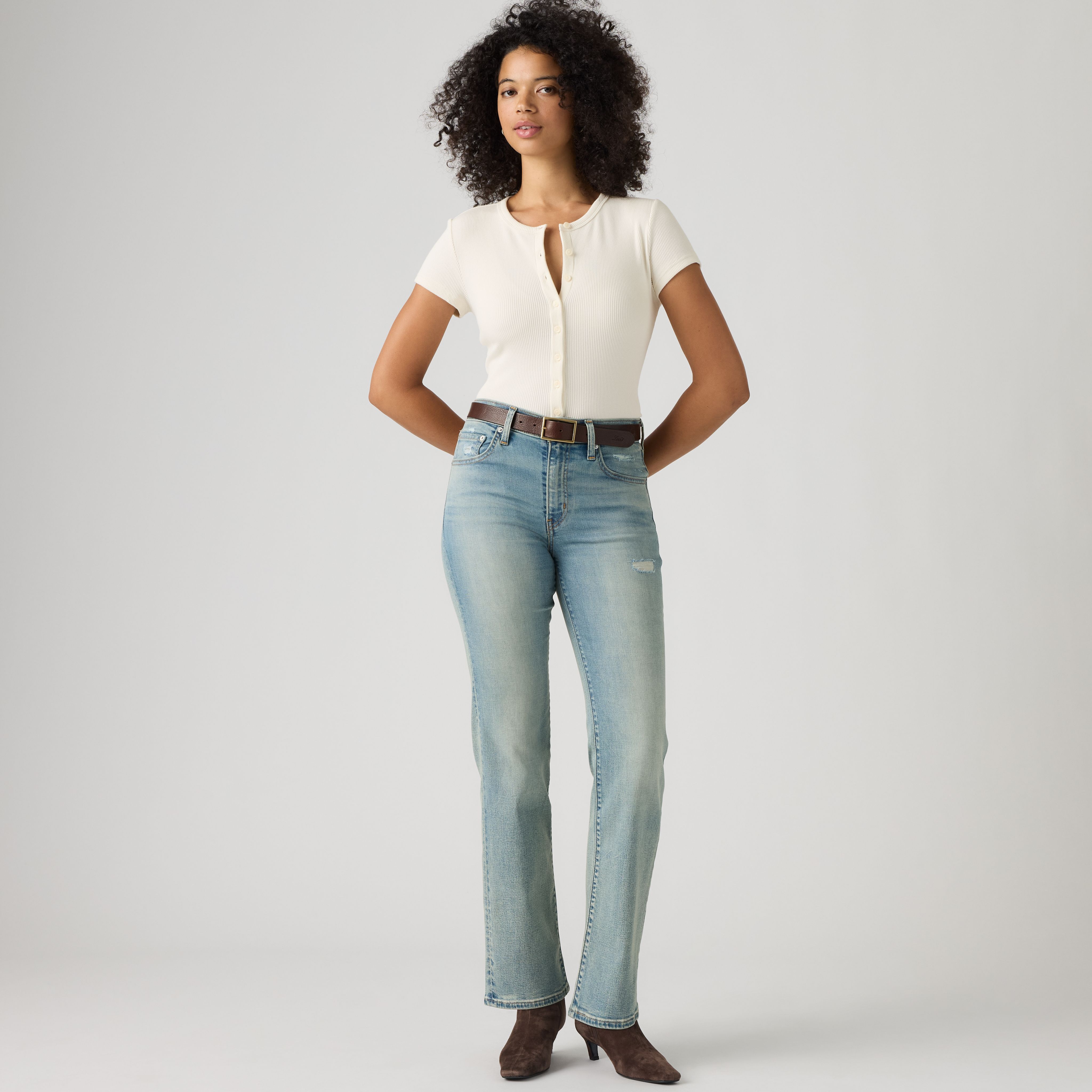 723 High Rise Straight Jeans 1