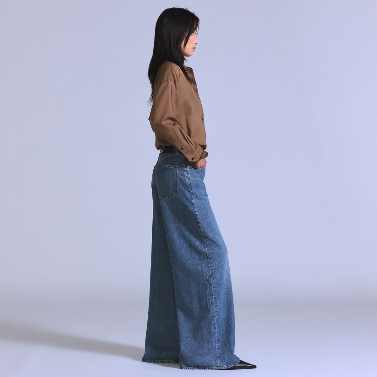 Women's Max Loose Jeans — Monto - Medium Wash