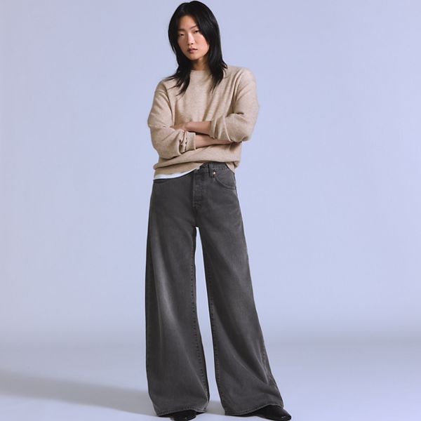 Women's Max Loose Jeans — Onyx - Black