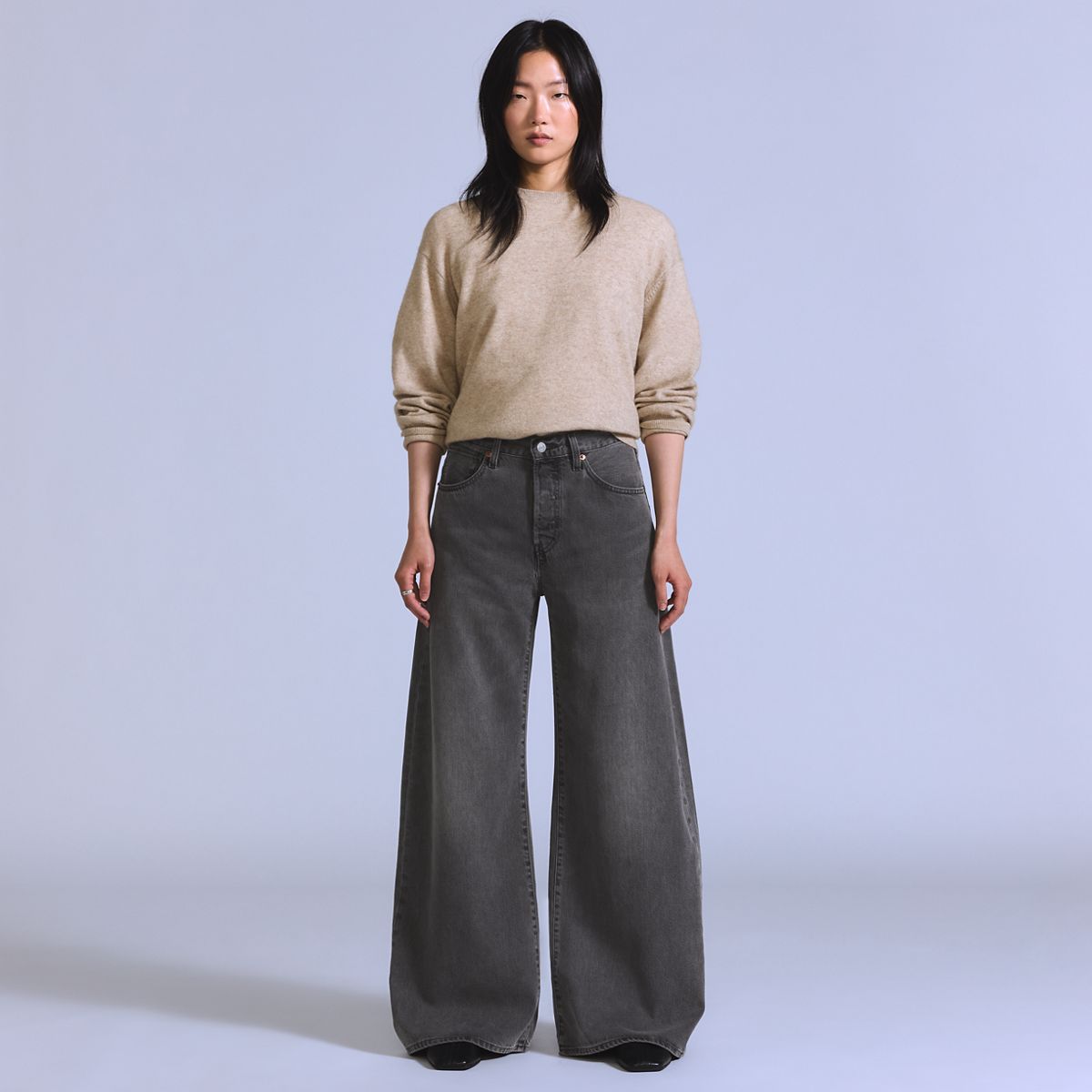Women's Max Loose Jeans — Onyx - Black