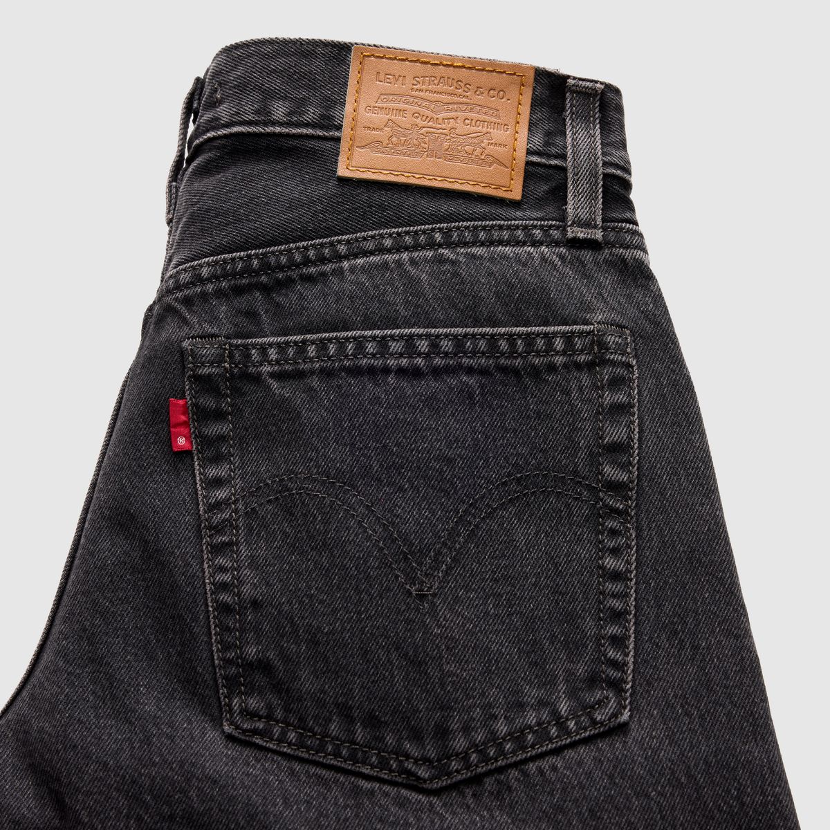 Teardrop Wide-Leg Women's Jeans — Influential Lady Stone - Black