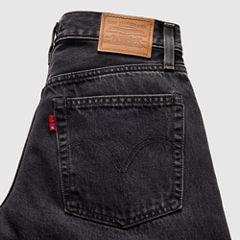 Teardrop Wide-Leg Women's Jeans — Influential Lady Stone - Black 7