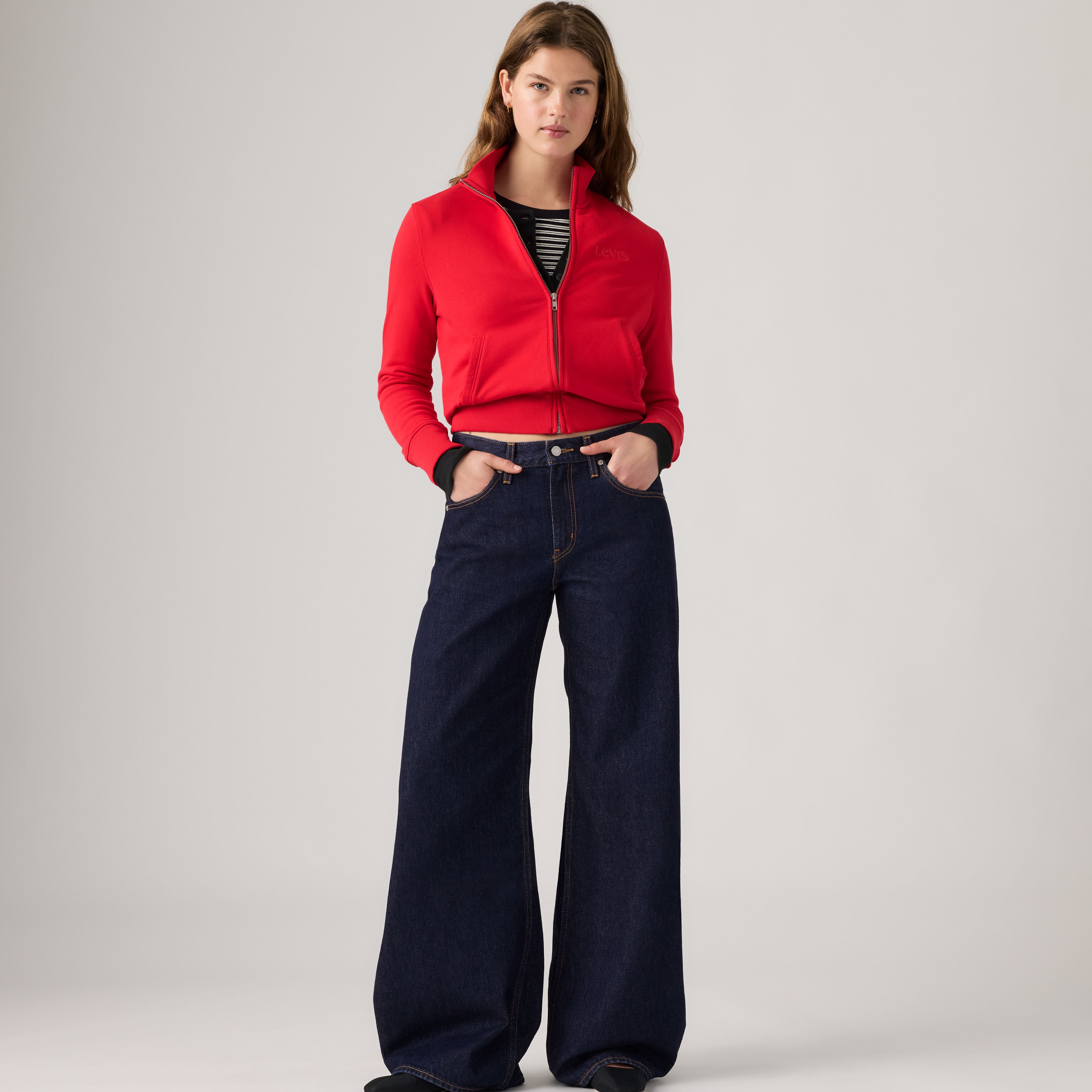 Teardrop Wide Leg Jeans 1