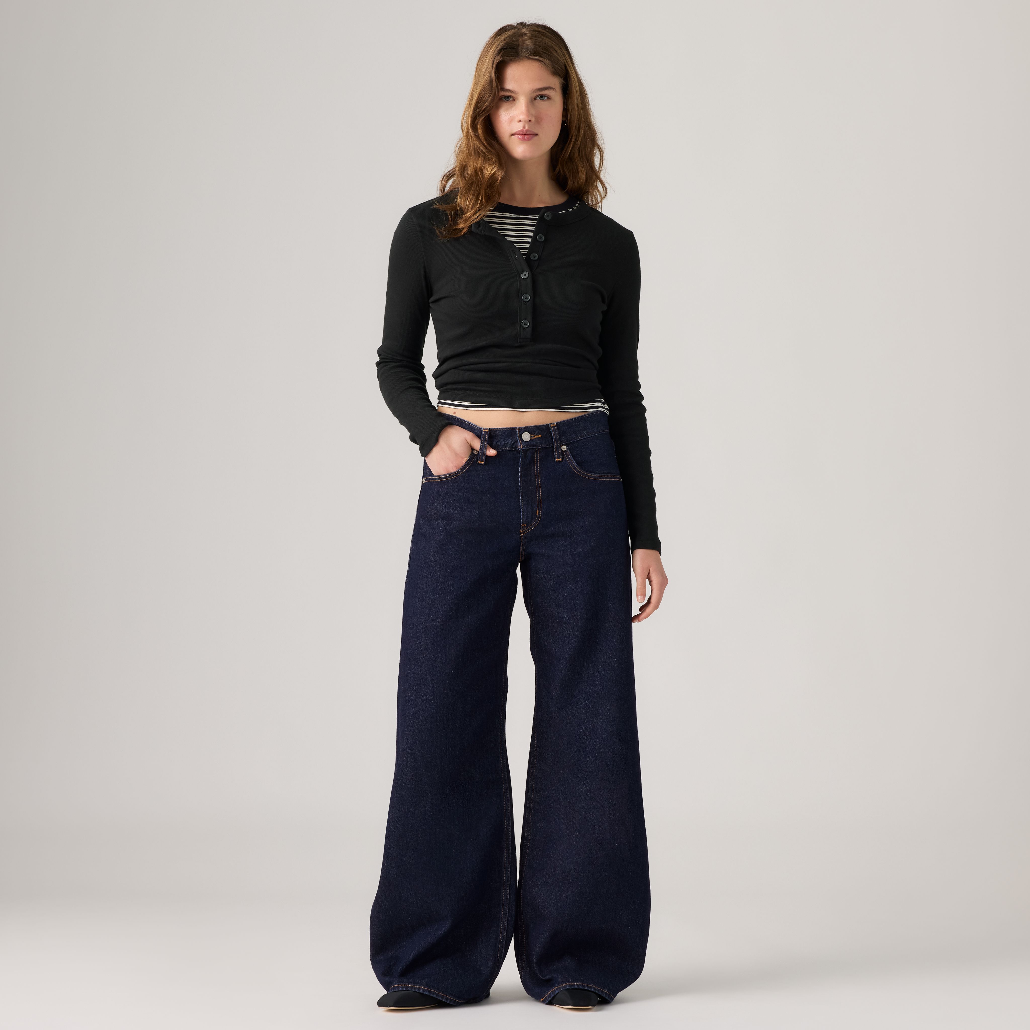 Teardrop Wide Leg Jeans 5