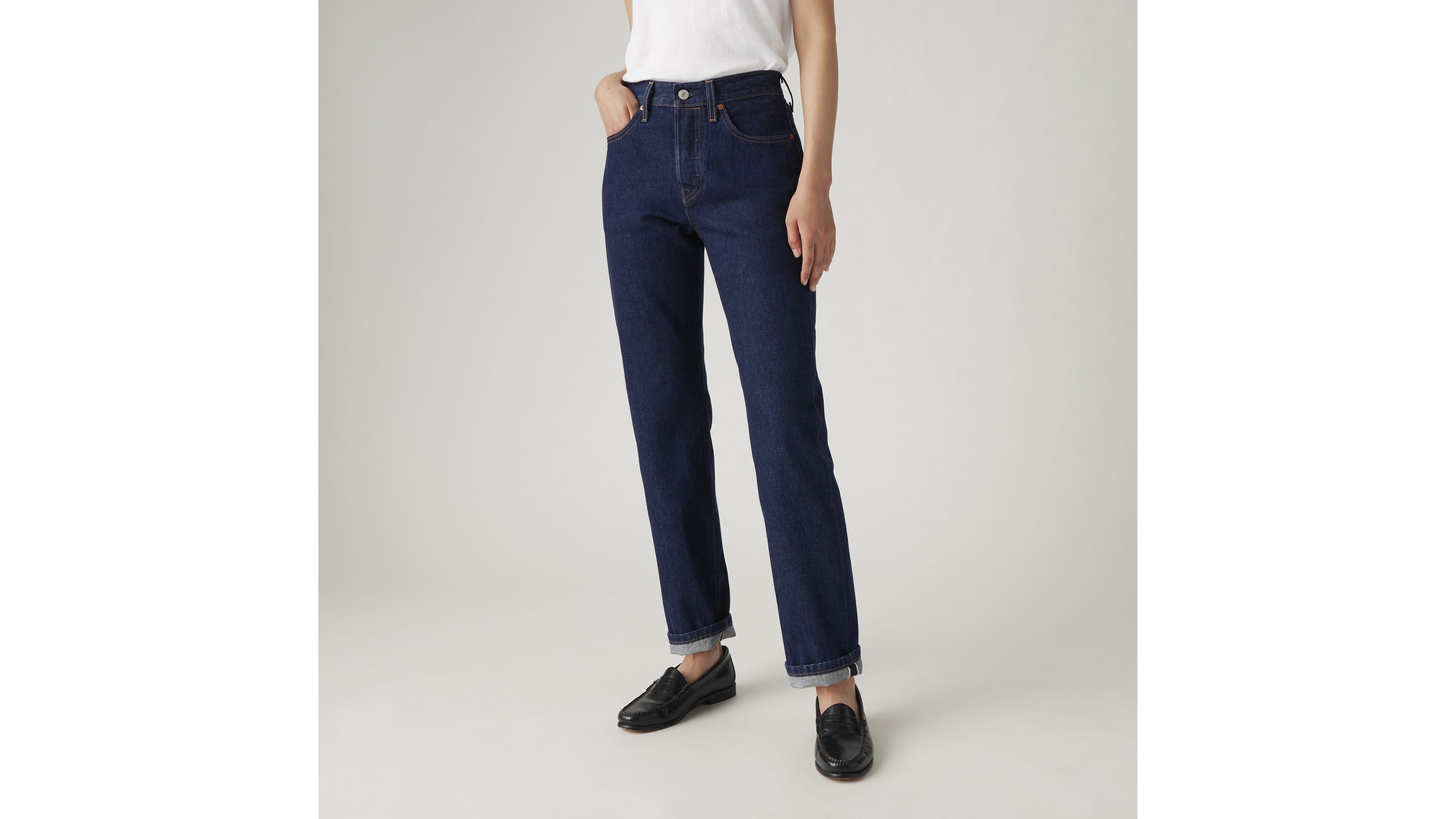 501® Original Fit Selvedge Women's Jeans - Dark Wash | Levi's® US