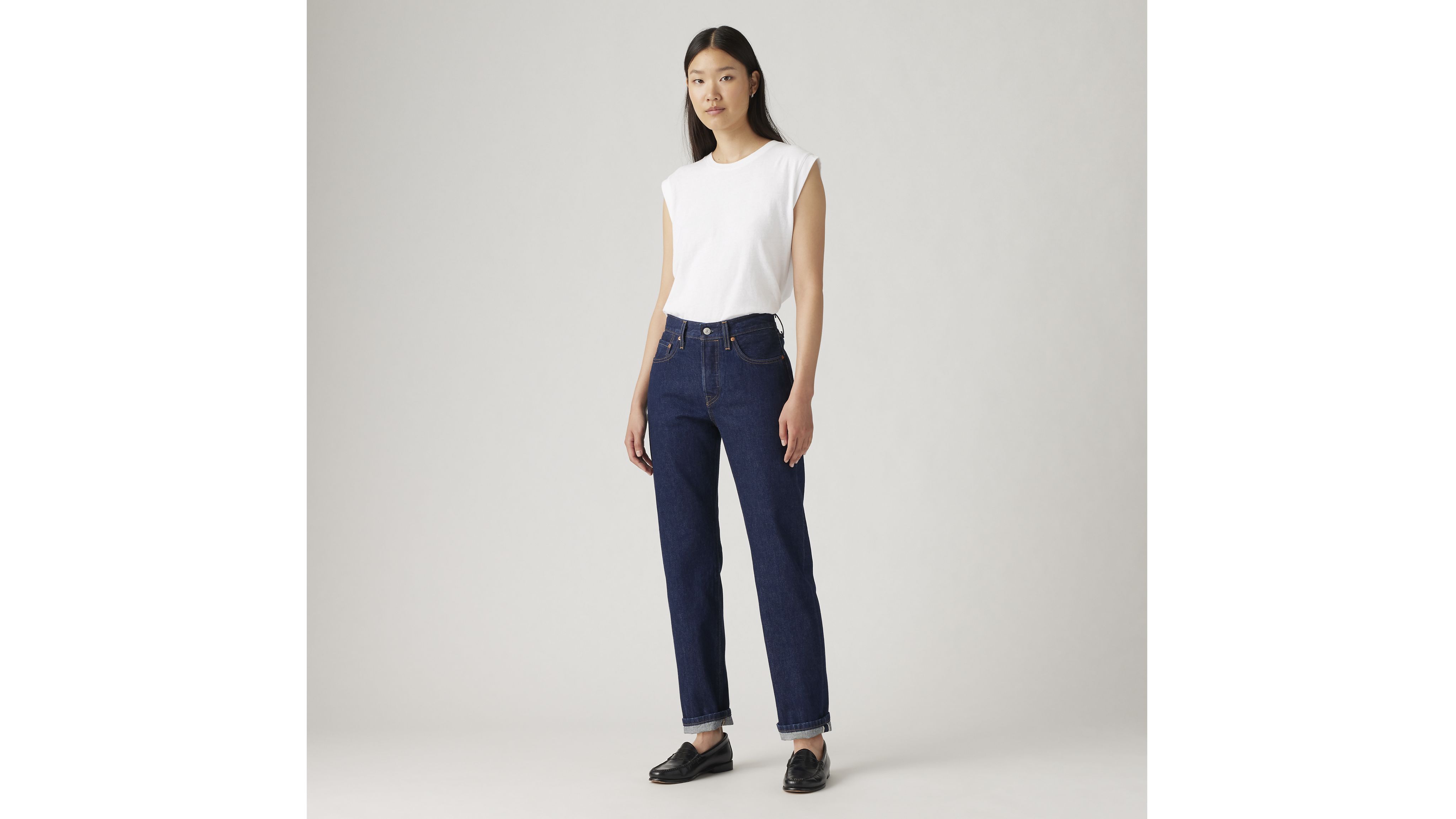 レジーナR-008 501® Original Fit Selvedge Women's Jeans - Dark Wash | Levi's® US