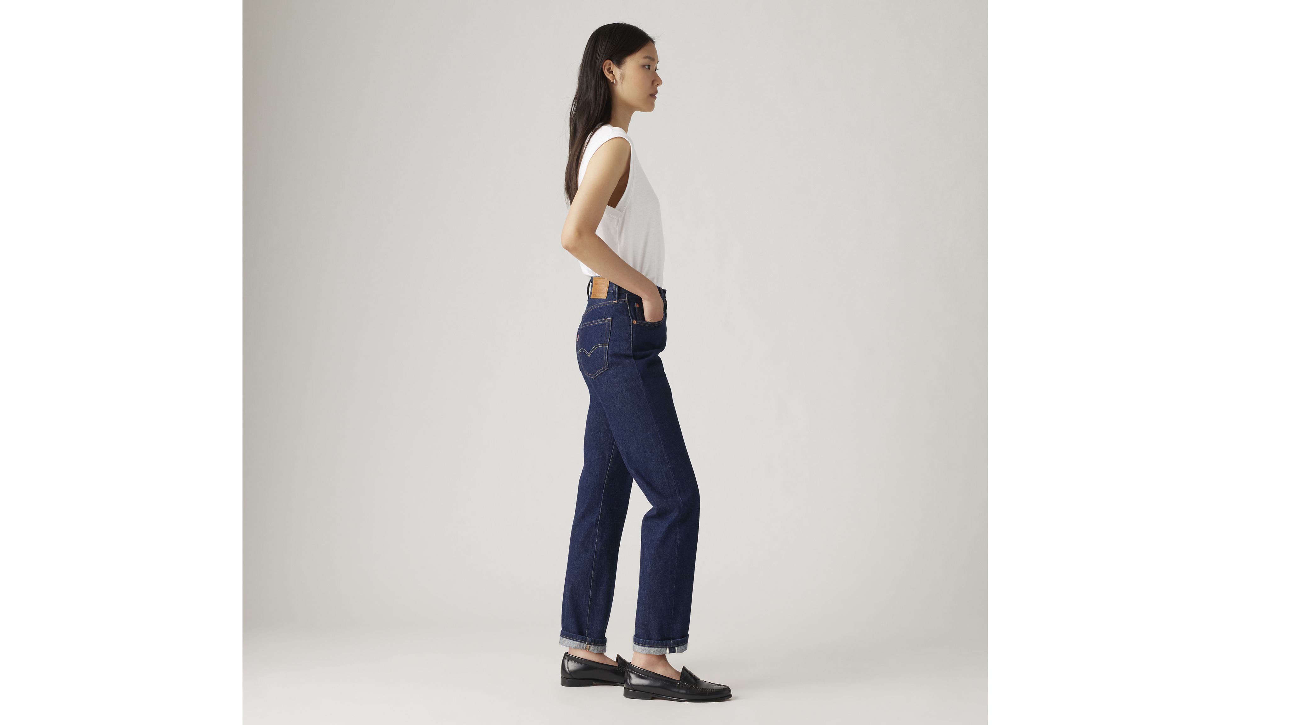 レジーナR-008 501® Original Fit Selvedge Women's Jeans - Dark Wash | Levi's® US