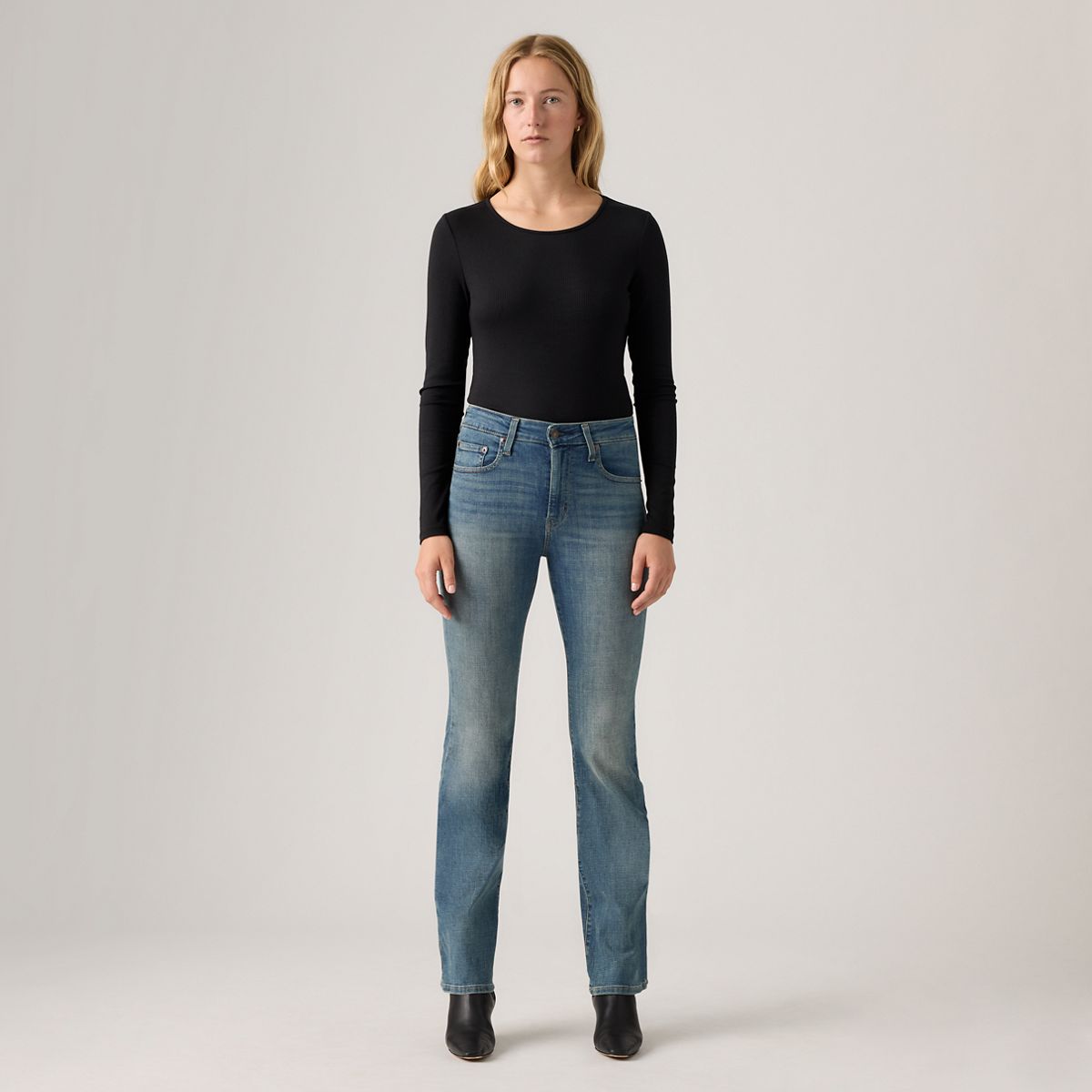 725 High Rise Bootcut Jeans — Tore It Up - Dark Wash