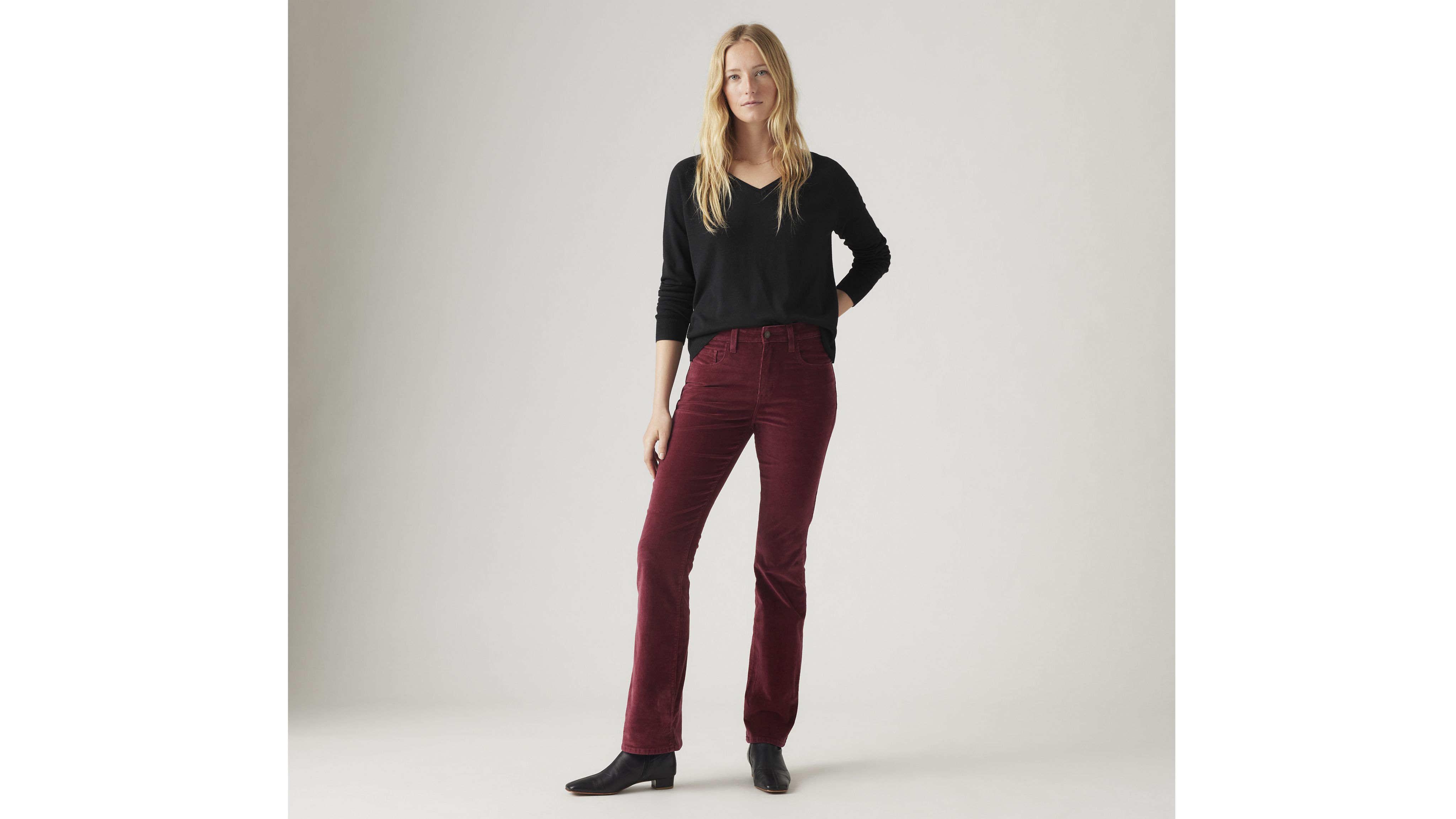 725 High Rise Bootcut Corduroy Womens Jeans 1