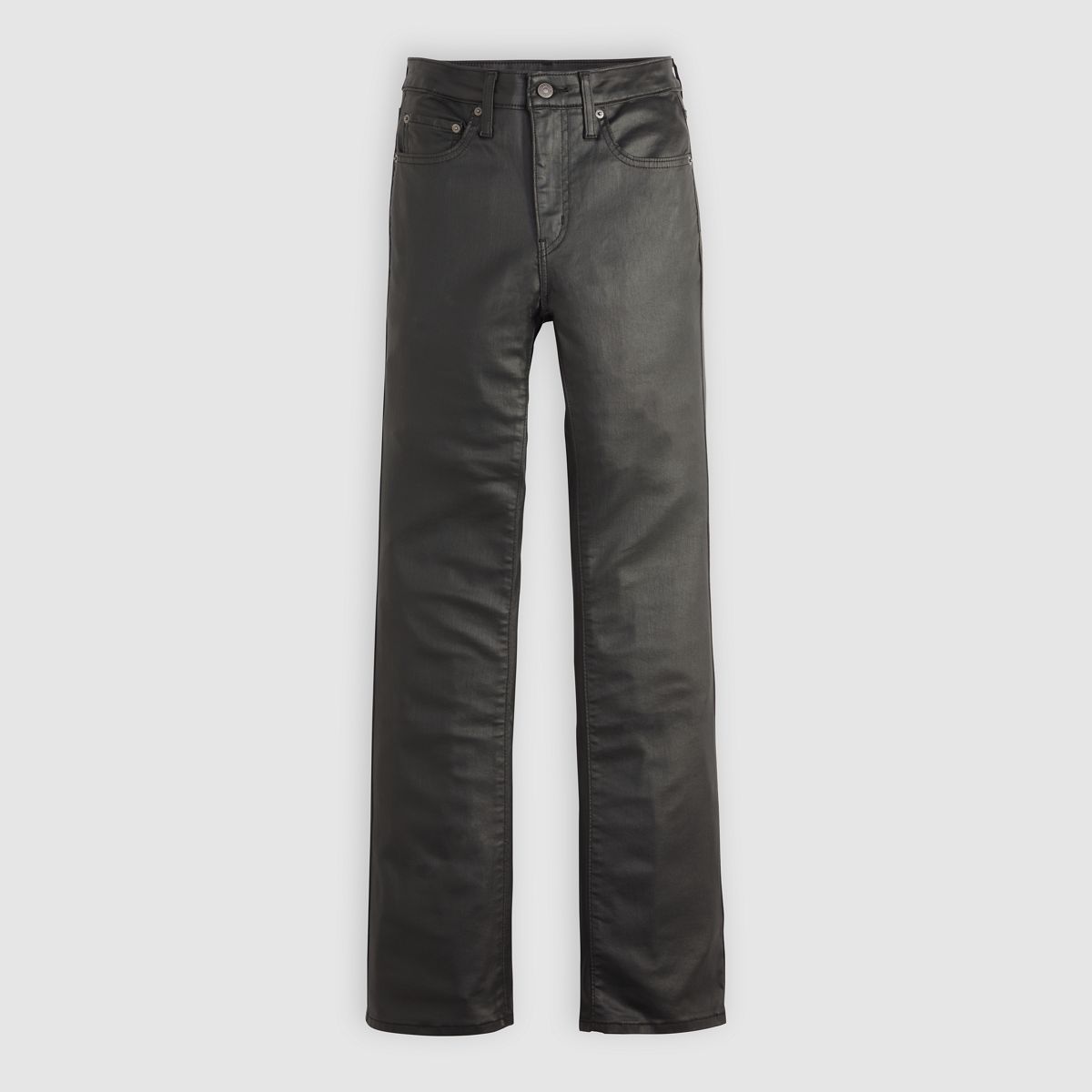 725 High-Rise Bootcut Women's Pants — Coated Caviar - Black