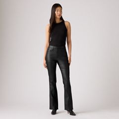 725 High-Rise Bootcut Women's Pants — Coated Caviar - Black 5