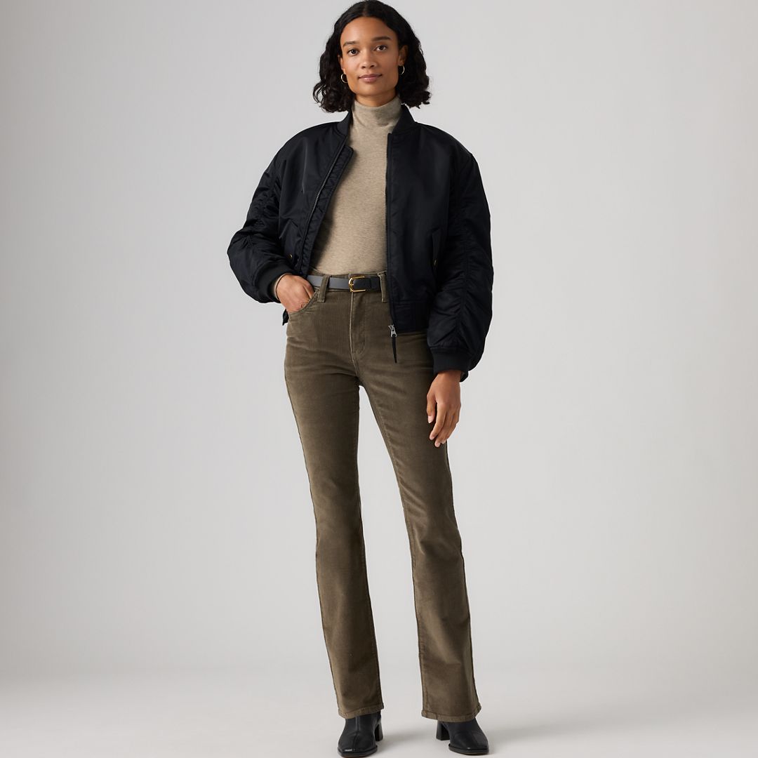 Levi's 725 High-Waist Classic Stretch Bootcut Jeans - Canteen