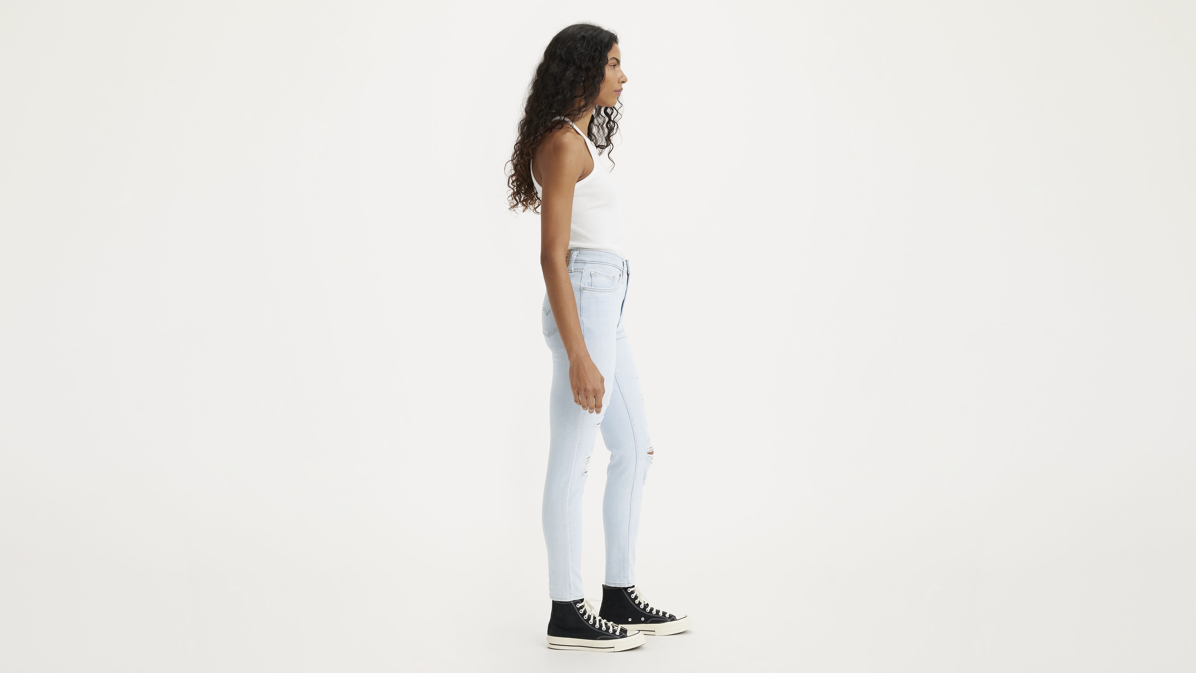 721 Jean filiforme taille haute pour femme 2