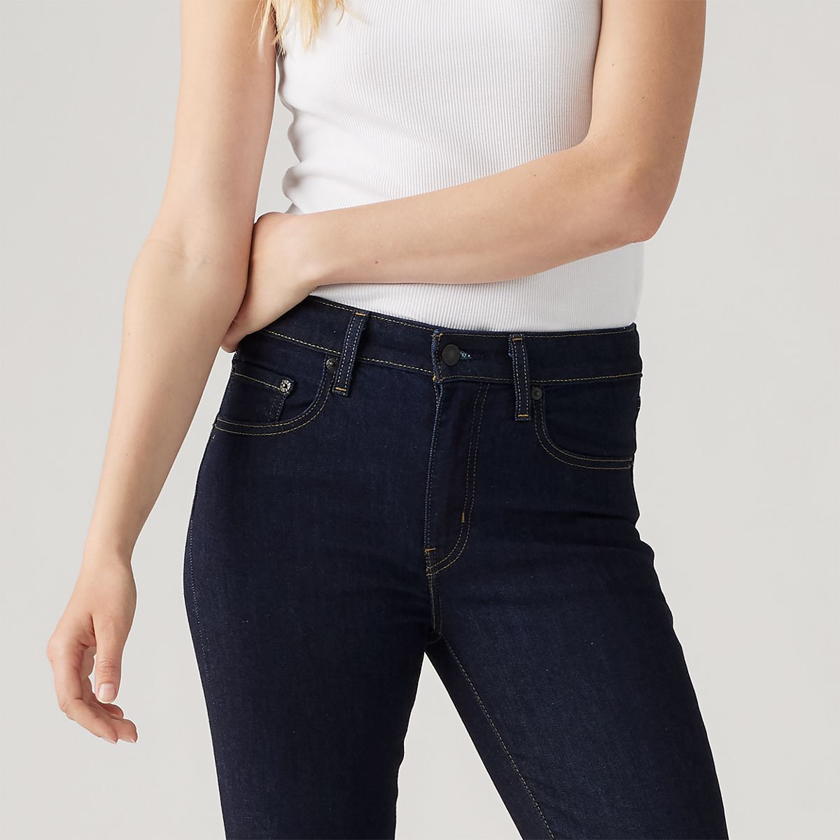 721 High Rise Skinny Women's Jeans — Blue Wave Rinse - Dark Wash