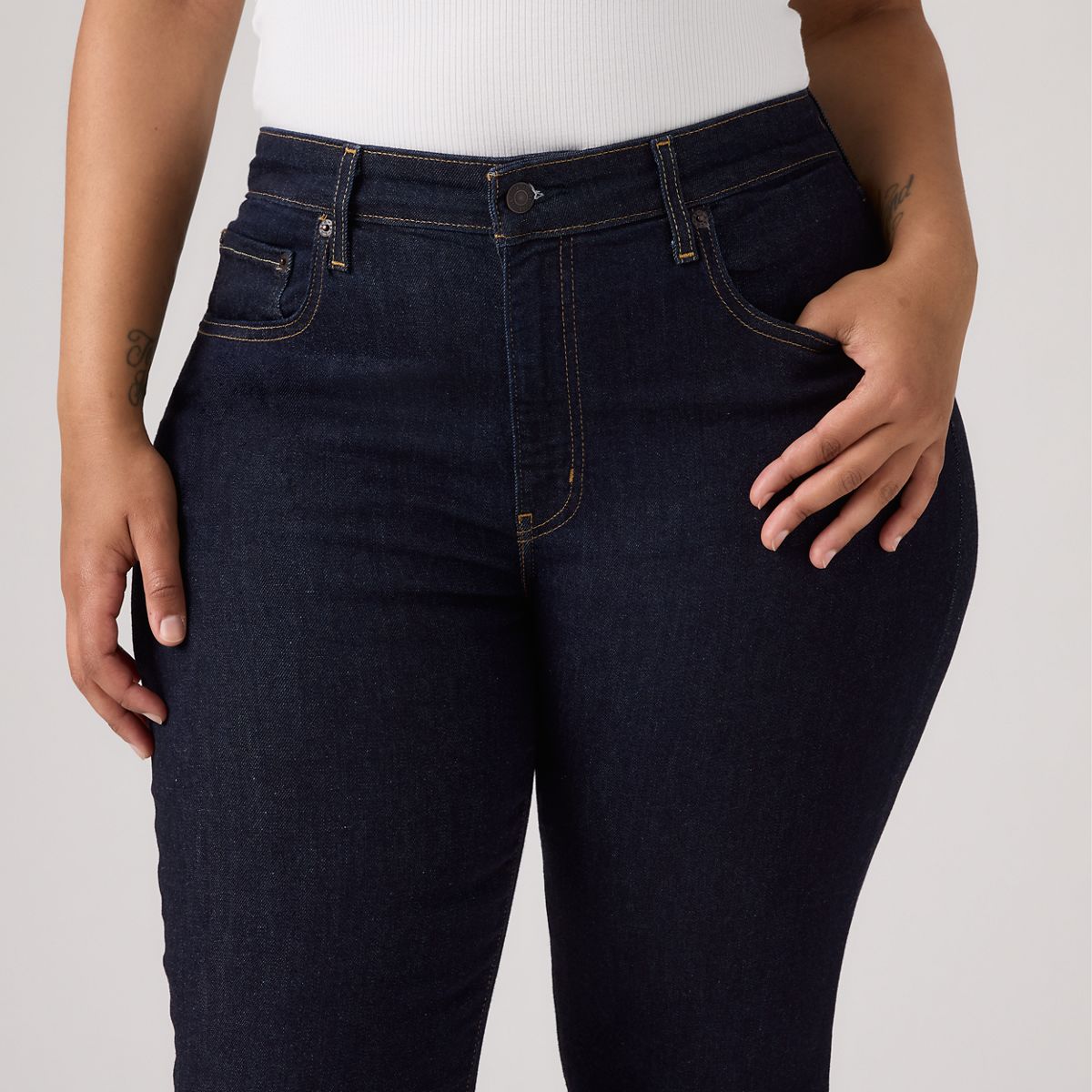 721 High Rise Skinny Women's Jeans — Blue Wave Rinse - Dark Wash