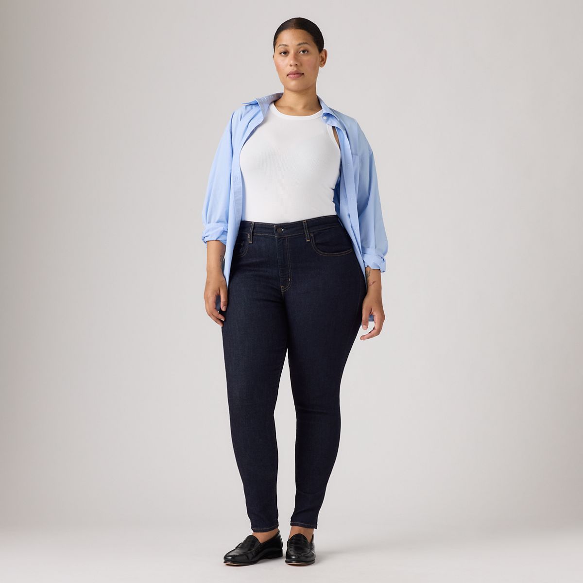 721 High Rise Skinny Women's Jeans — Blue Wave Rinse - Dark Wash