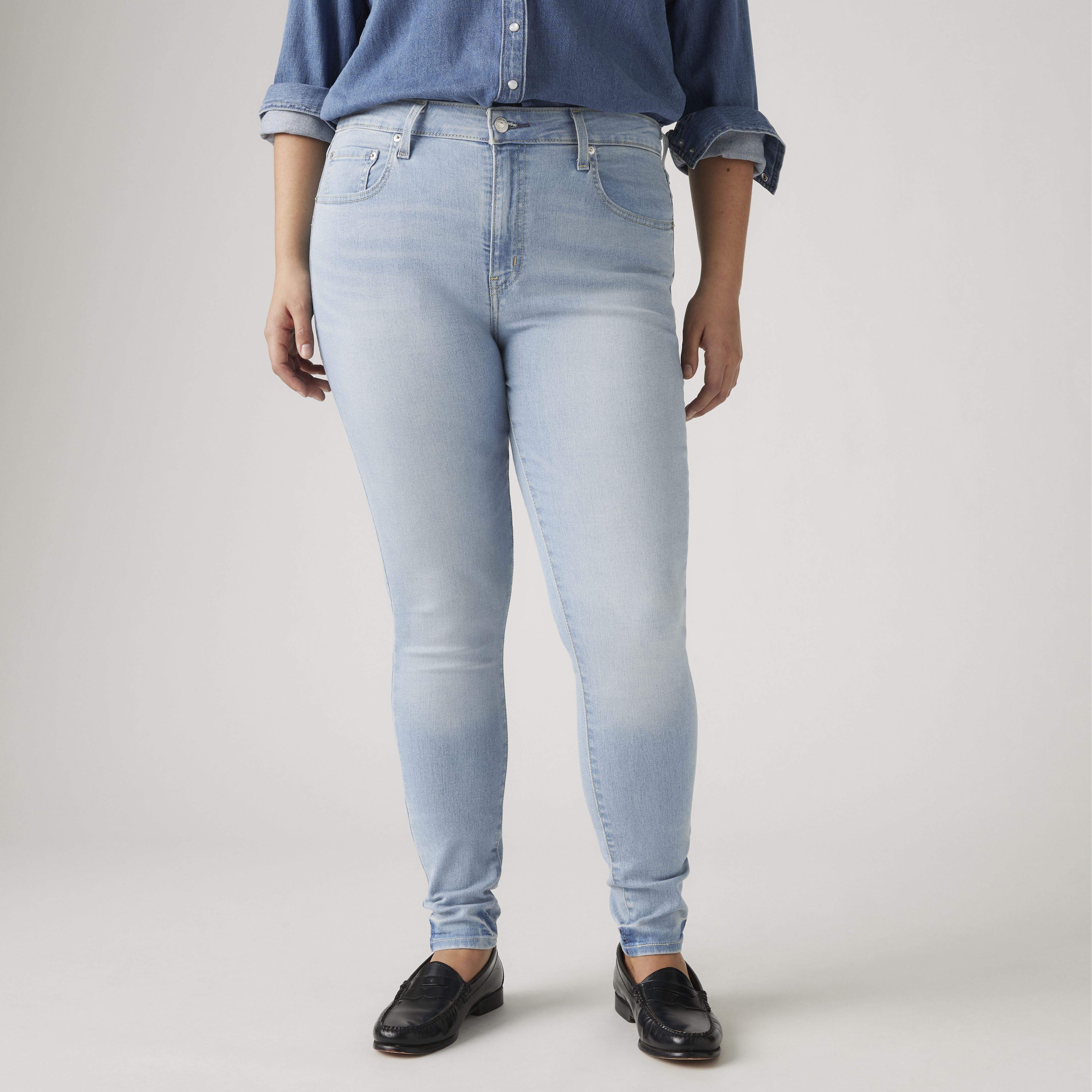 721 Jean filiforme taille haute pour femme 8