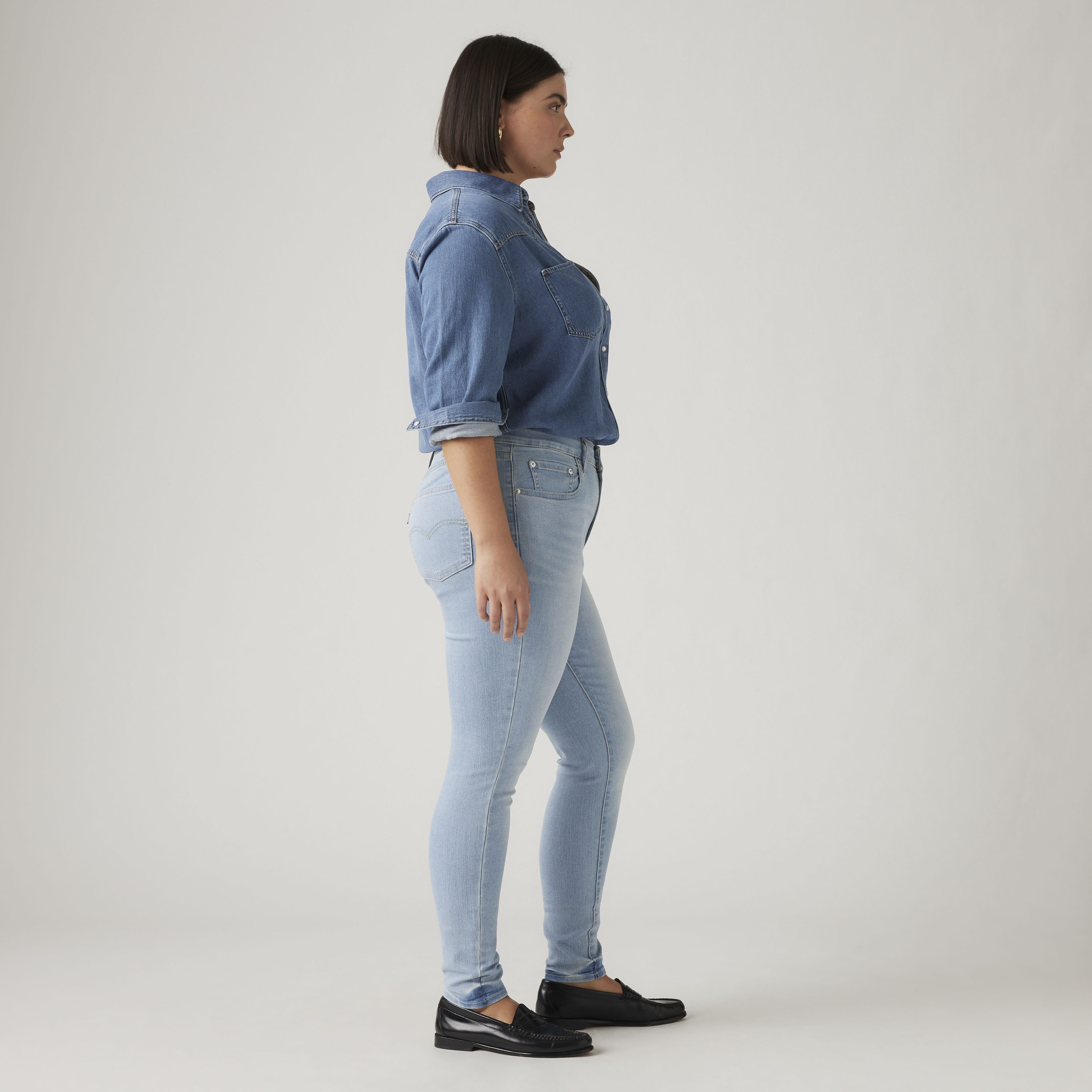 721 Jean filiforme taille haute pour femme 9