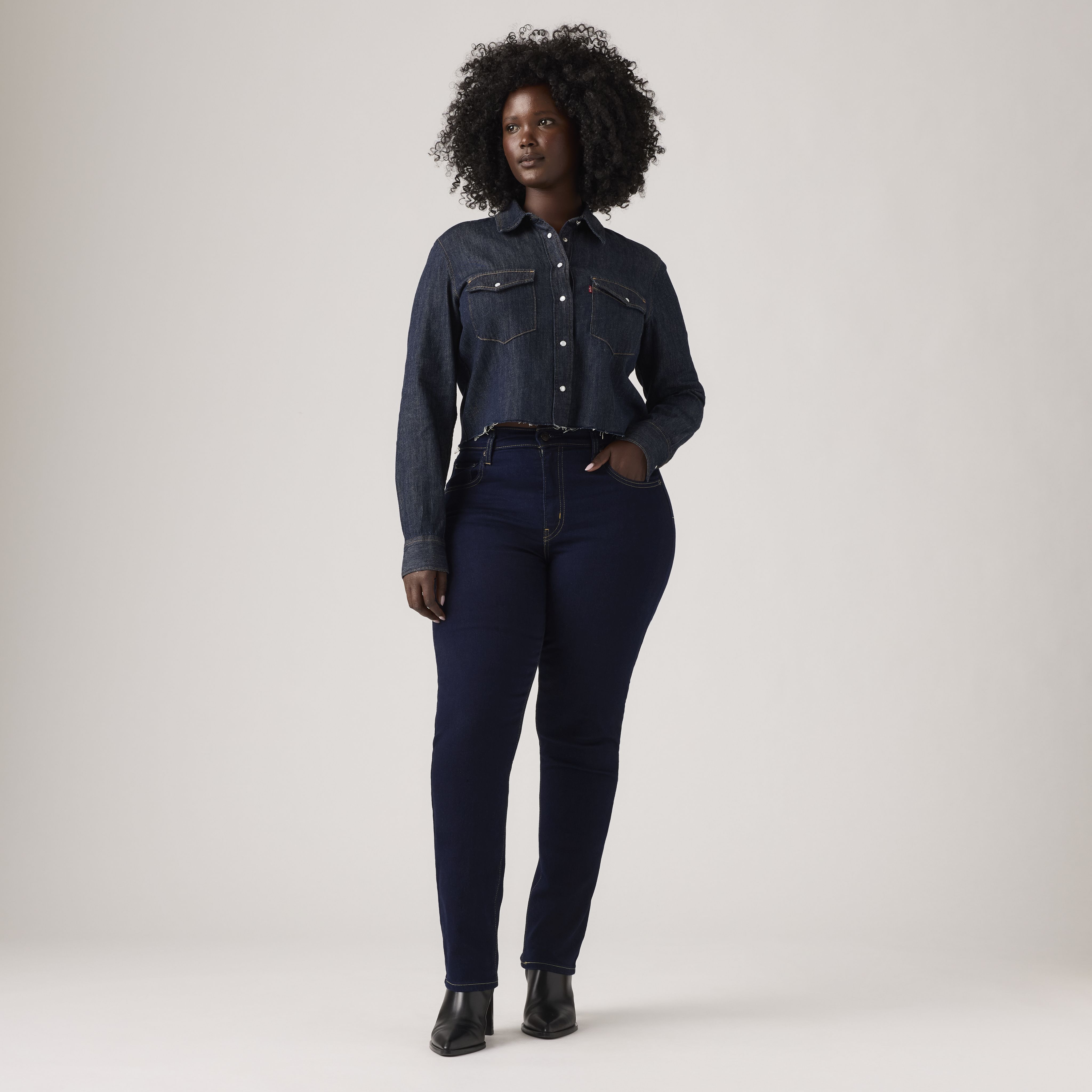 724 High Rise Straight Jeans 4