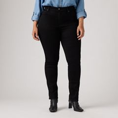 724 High Rise Straight Women's Jeans — Soft Black 9