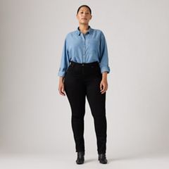 724 High Rise Straight Women's Jeans — Soft Black 8