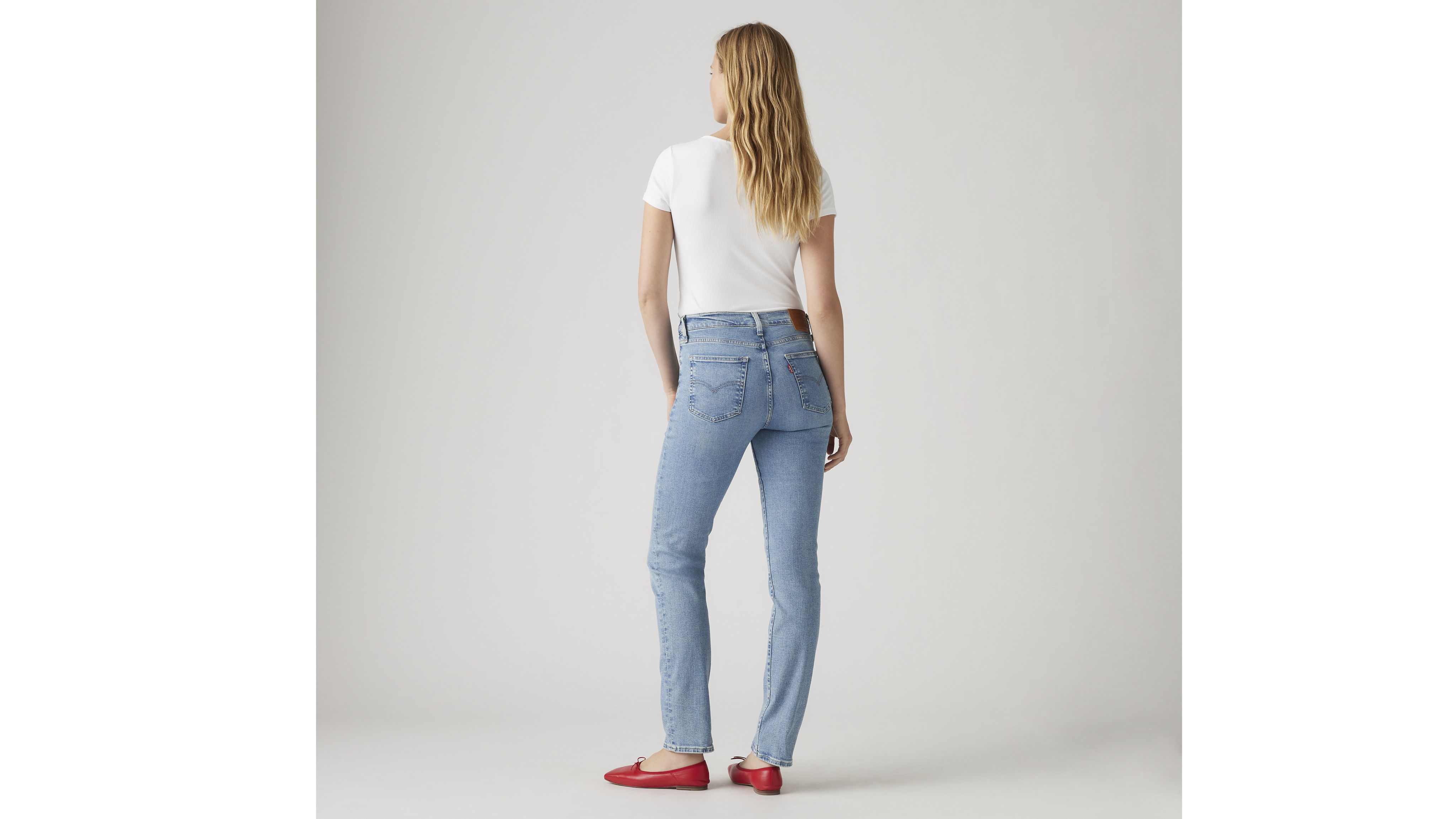 724 Jean droit taille haute pour femme 3