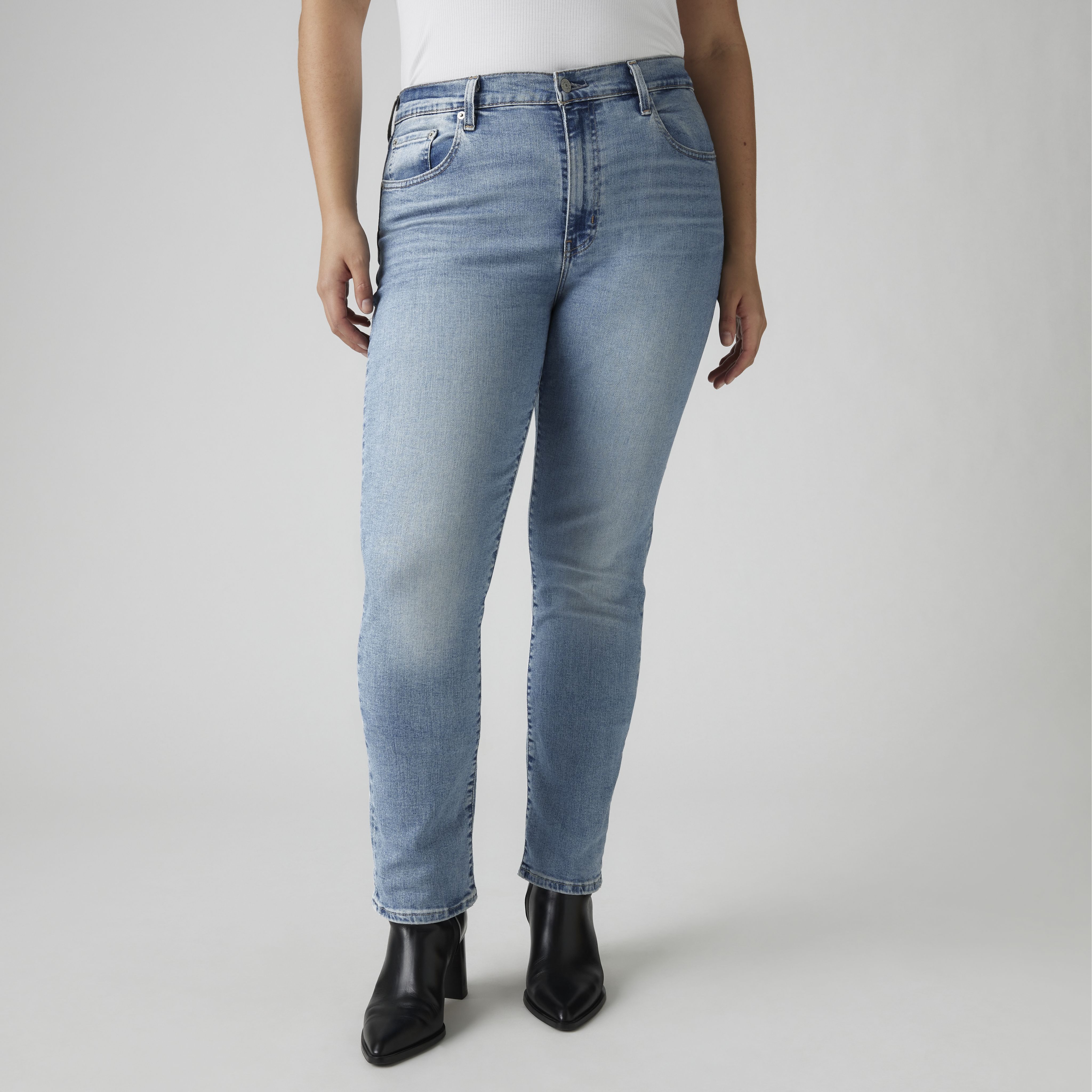 724 Jean droit taille haute pour femme 9