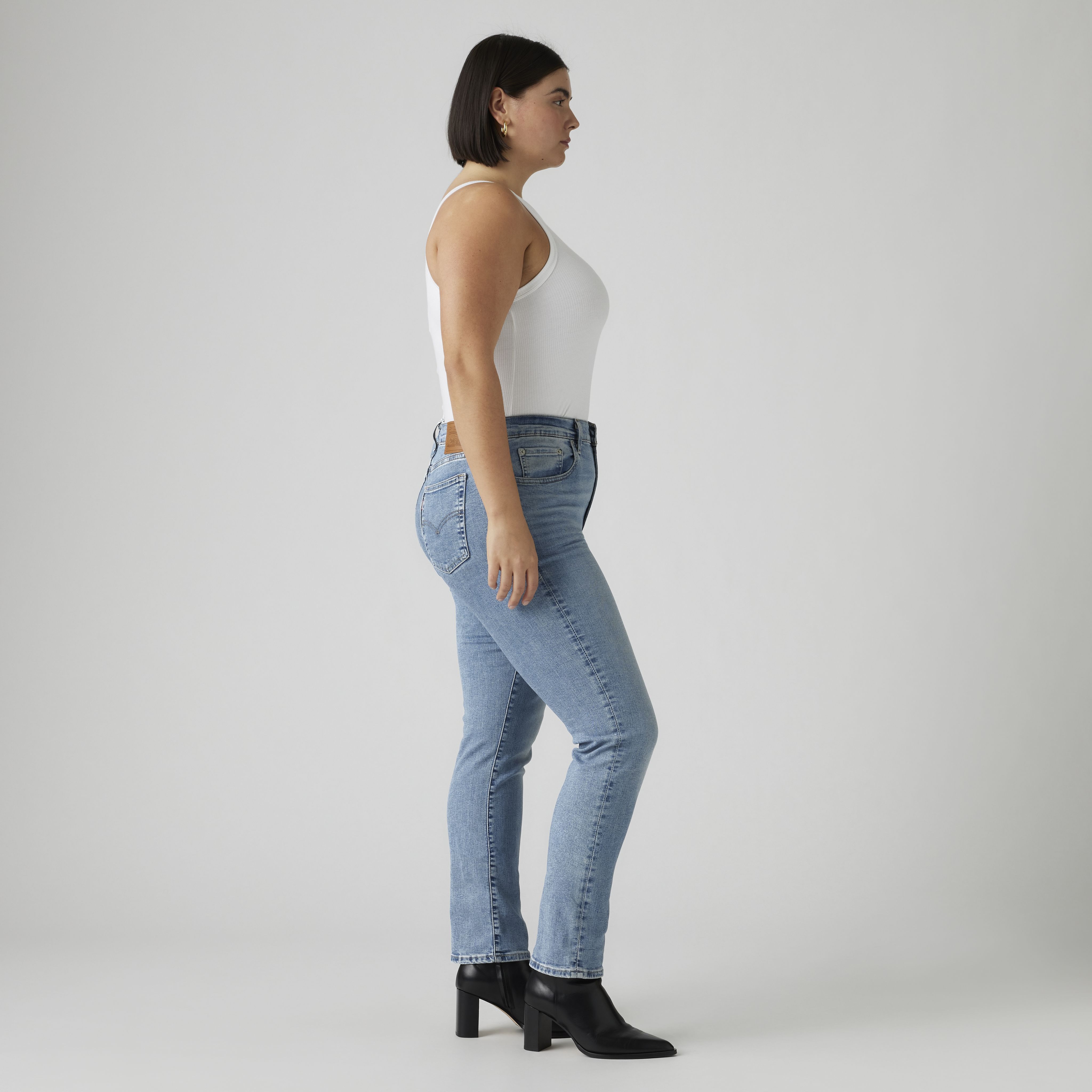 724 Jean droit taille haute pour femme 10