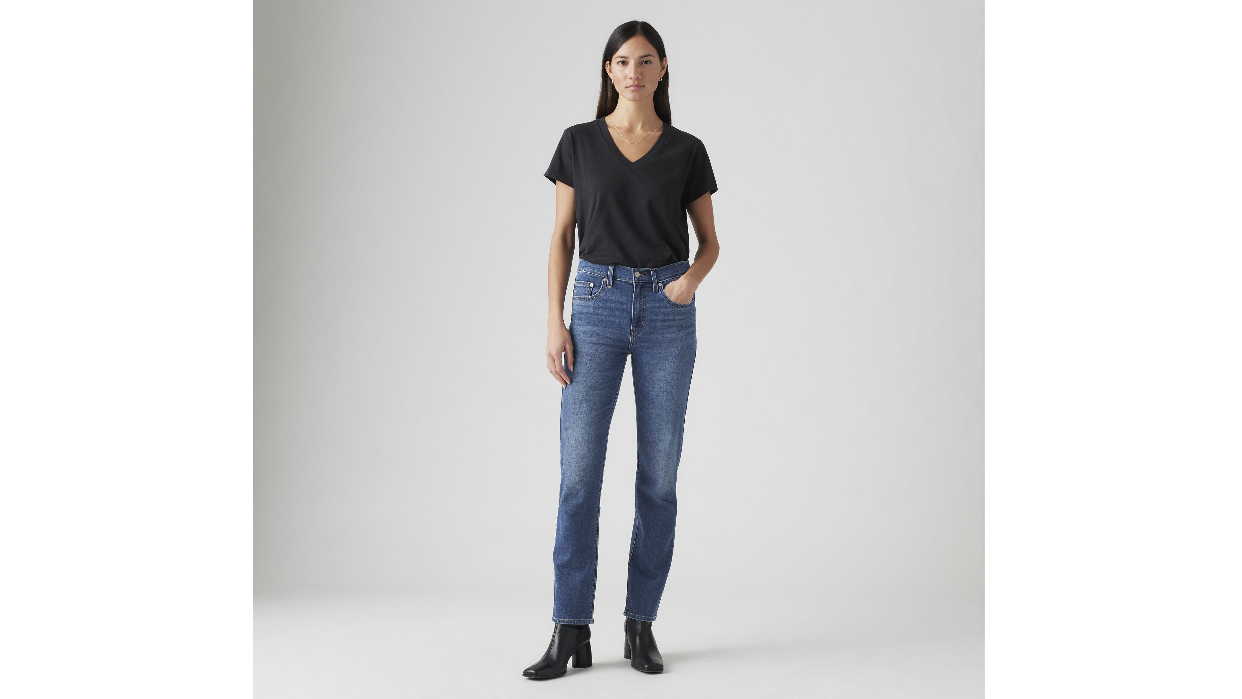 724 High Rise Straight Women's Jeans 1