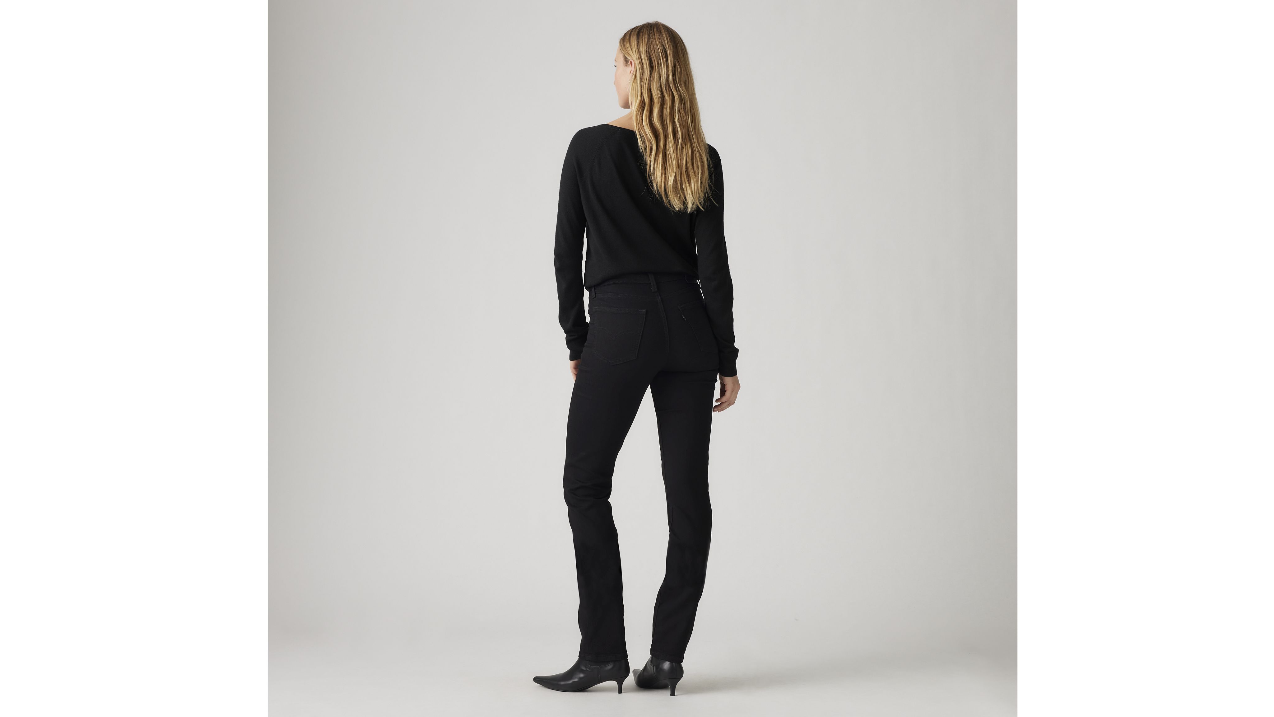 724 Jean droit taille haute pour femme 3