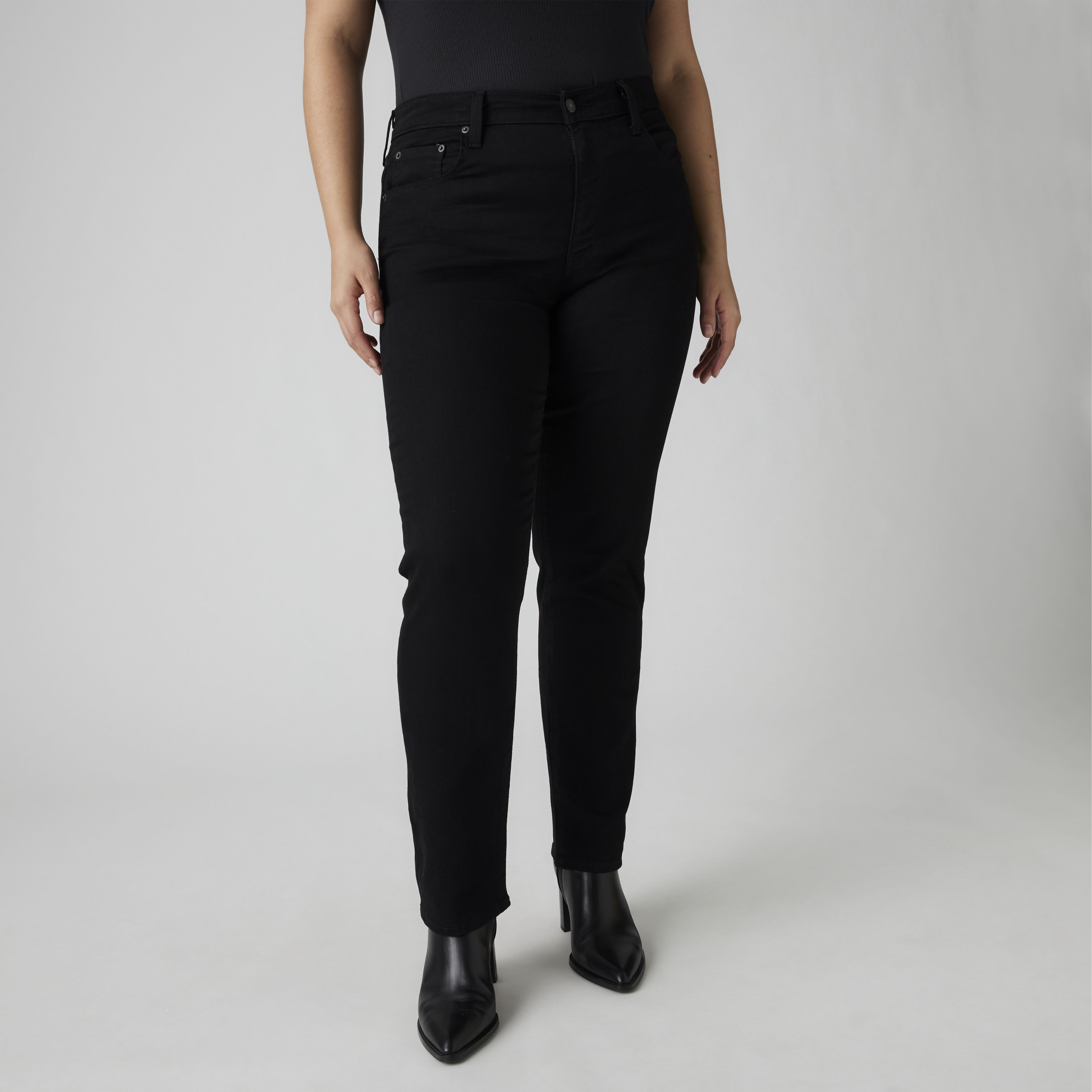 724 Jean droit taille haute pour femme 8