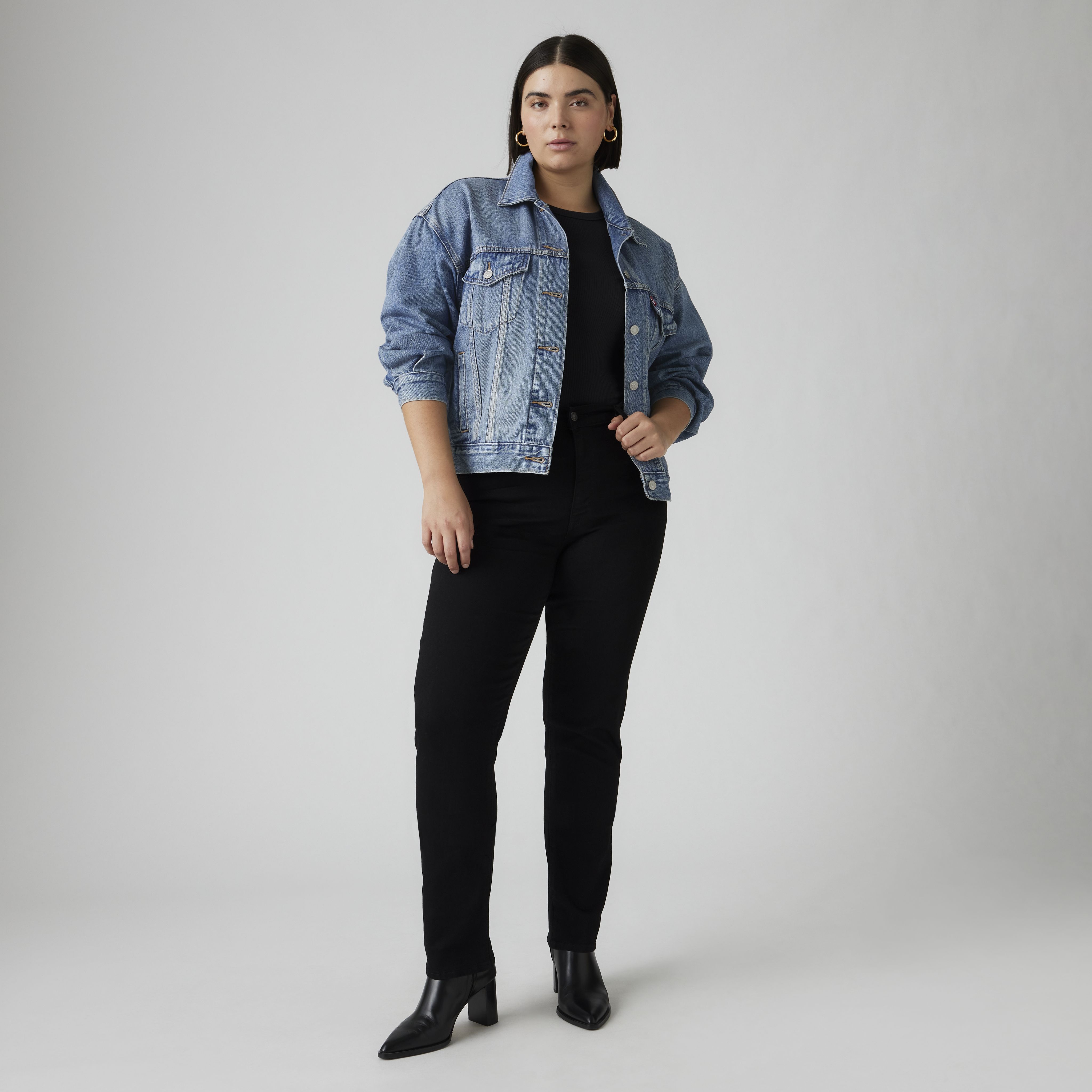 724 Jean droit taille haute pour femme 7