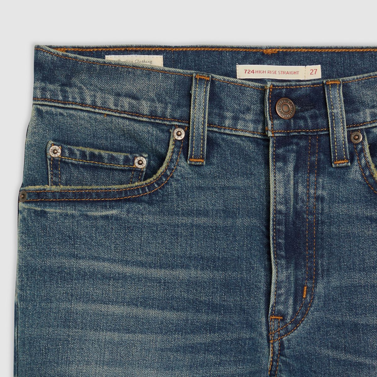 724™ High Rise Straight Jeans — Ankle Time - Dark Wash