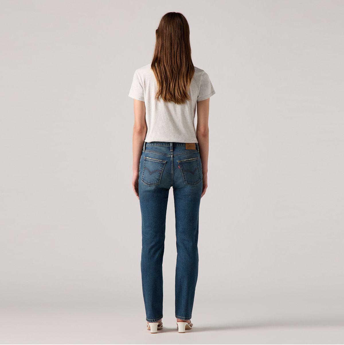 724™ High Rise Straight Jeans — Ankle Time - Dark Wash