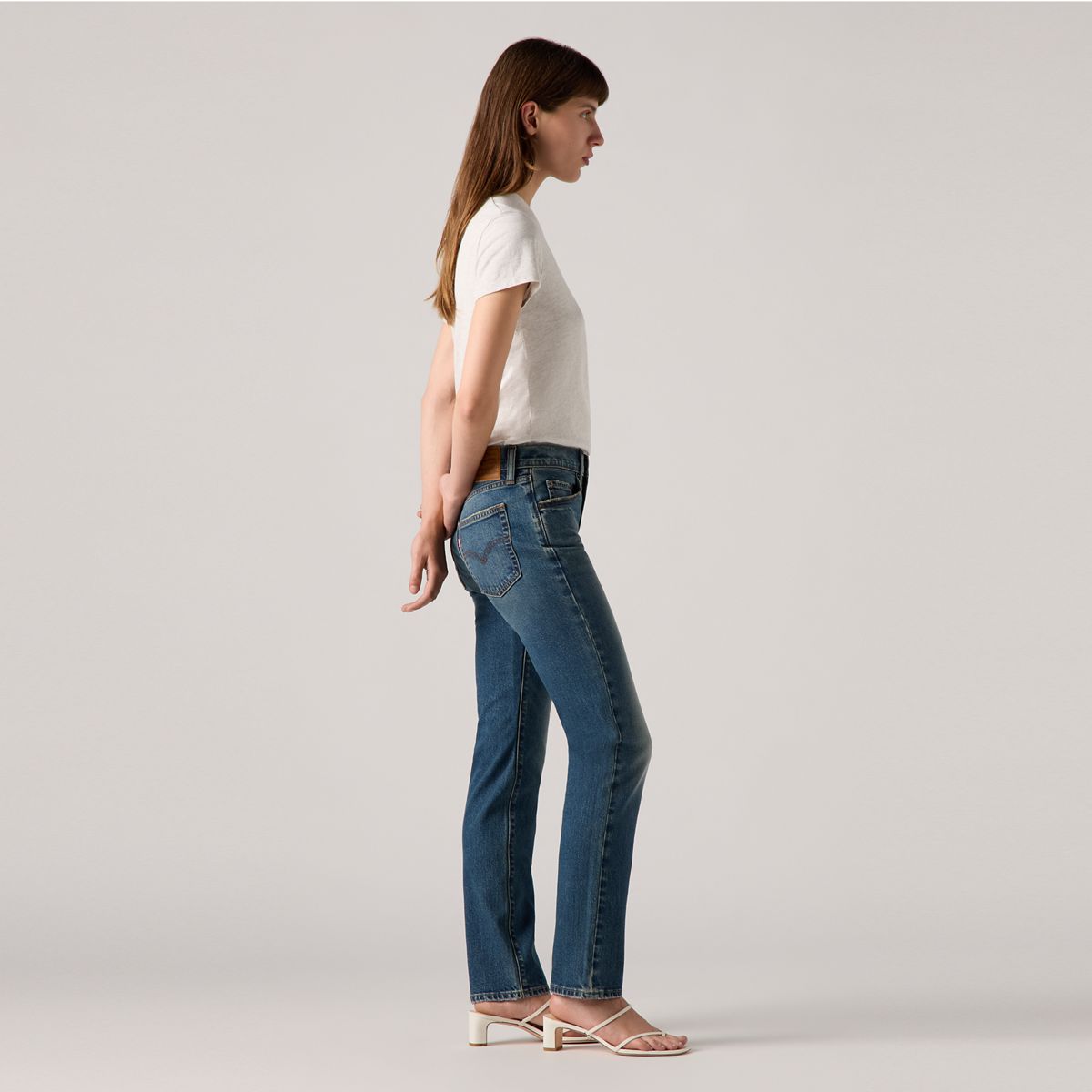 724™ High Rise Straight Jeans — Ankle Time - Dark Wash