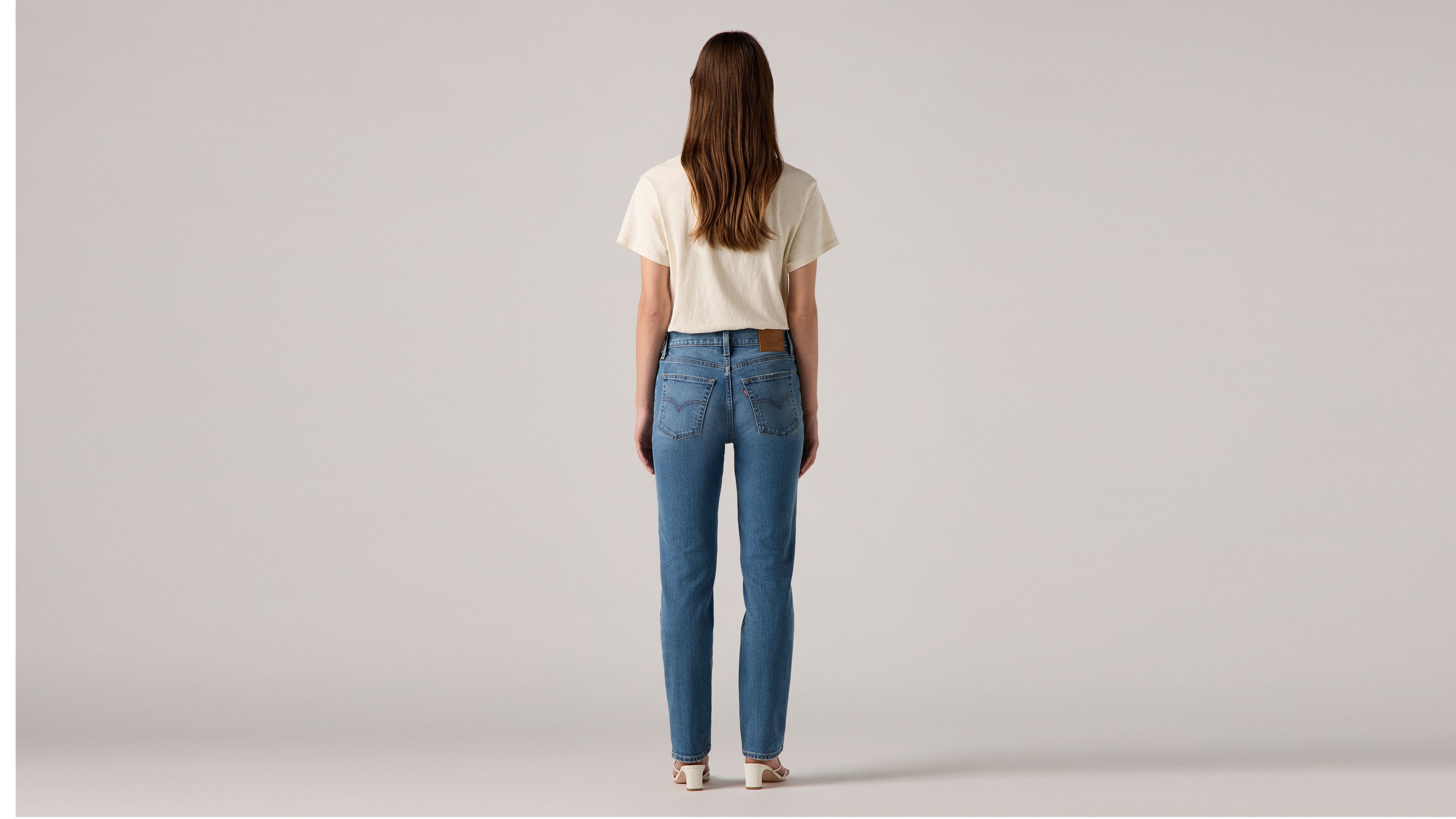 724 Jean droit taille haute pour femme 6