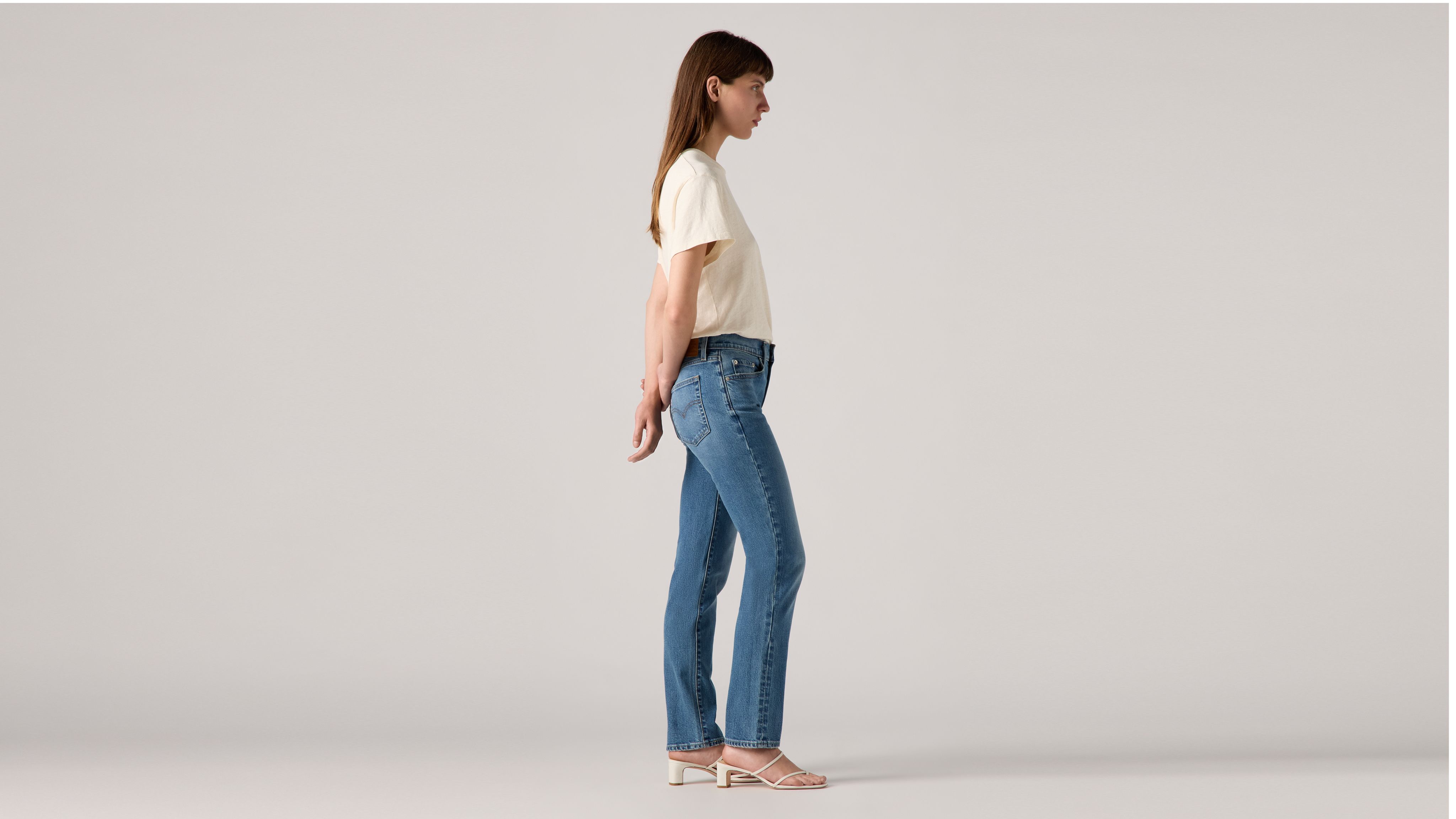 724 Jean droit taille haute pour femme 7