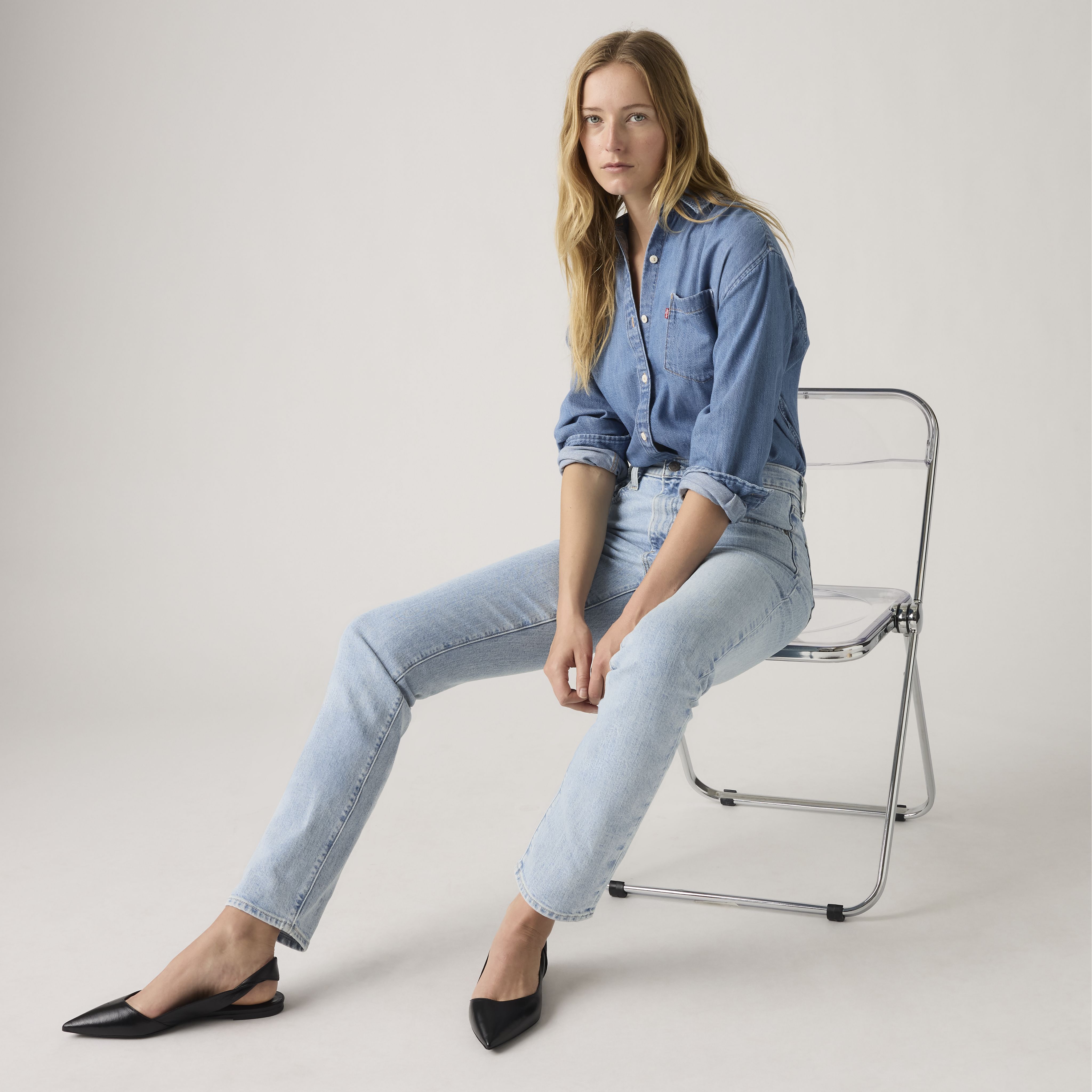 724™ High Rise Straight Jeans 1