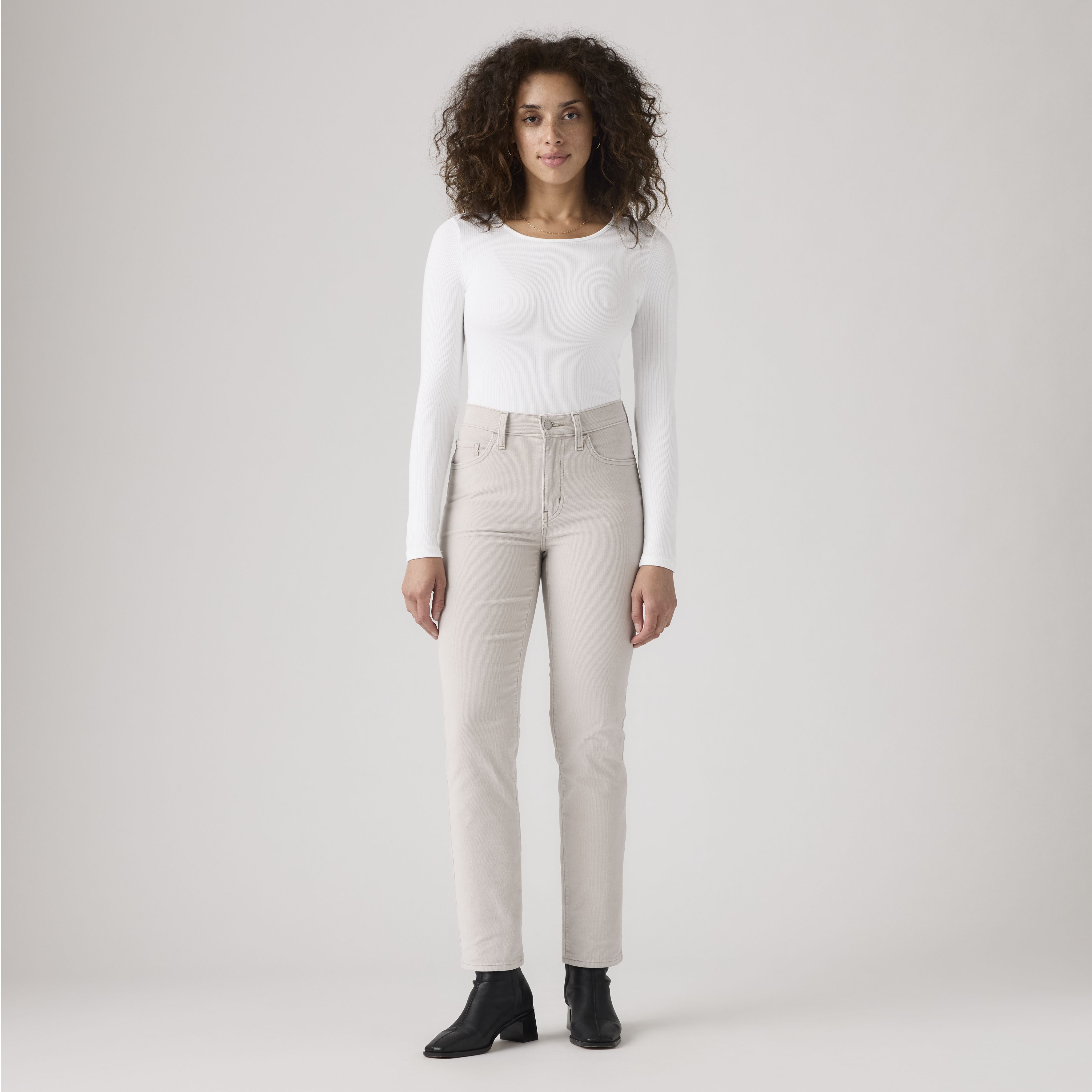 724 High-Rise Straight Corduroy Women's Pants 2