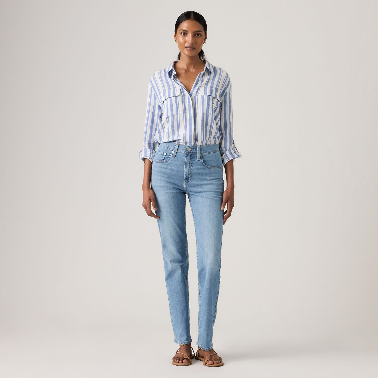 724™ High Rise Straight Jeans 11