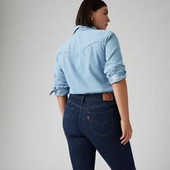 311 Shaping Skinny Women's Jeans — Cobalt Haze - Dark Wash 14